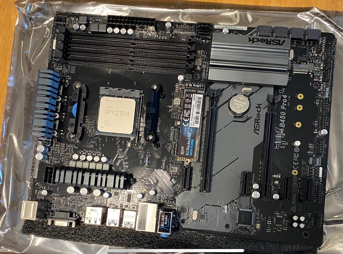 ASRock ATX Motherboard (B450 PRO4) customer photo 2