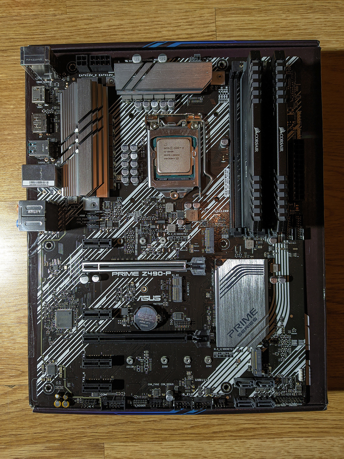 ASUS Prime Z490-P LGA 1200 (Intel 10th Gen) ATX Motherboard (Dual M.2, DDR4 4600, 1 Gb Ethernet, USB 3.2 Gen 2 USB Type-A, Thunderbolt 3 Support, Aura Sync RGB) customer photo 1