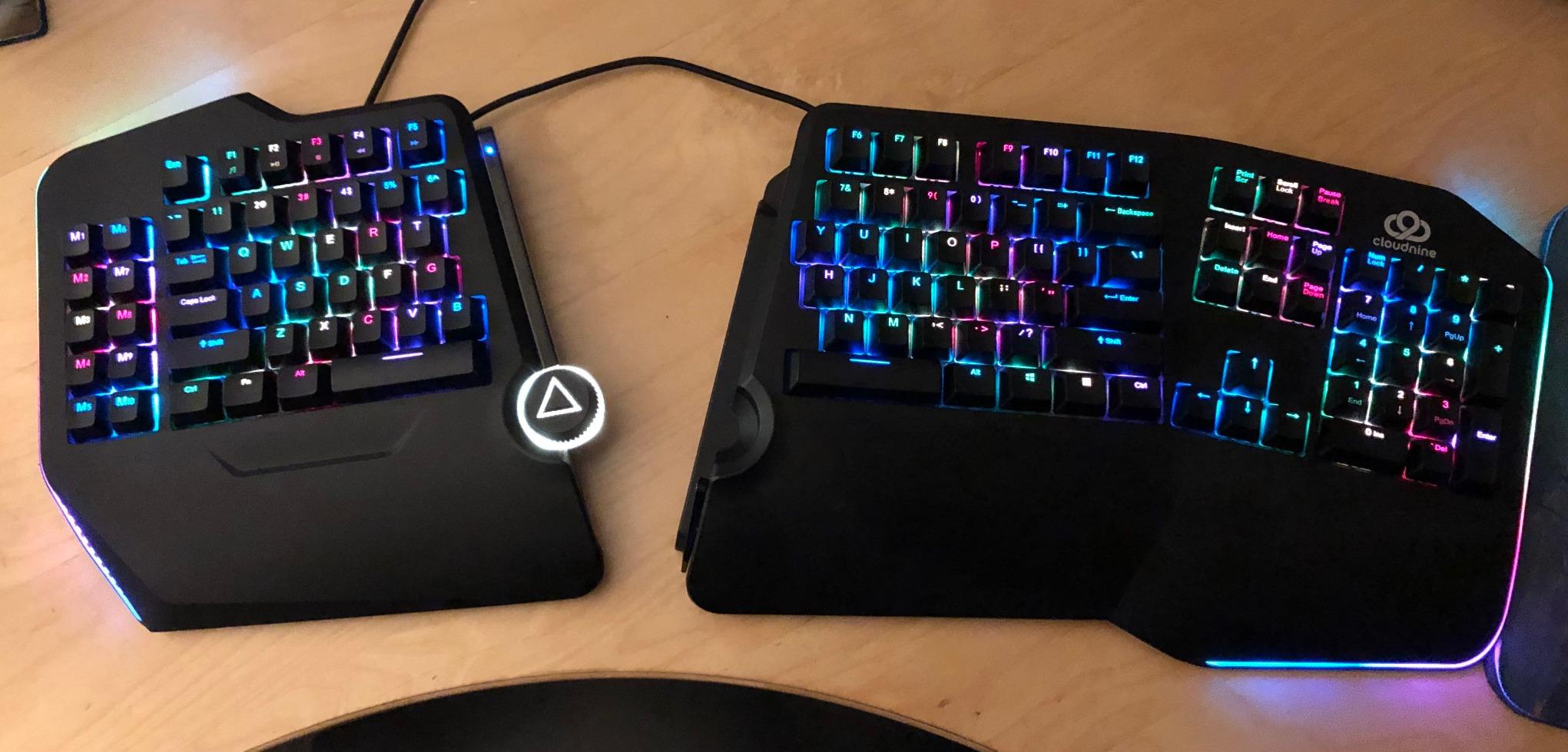 Cloud Nine C989M Ergonomic Mechanical Keyboard for PC - Kailh Tactile Brown Switches - RGB Backlit Ergo Split Key Board with Macro customer photo 1
