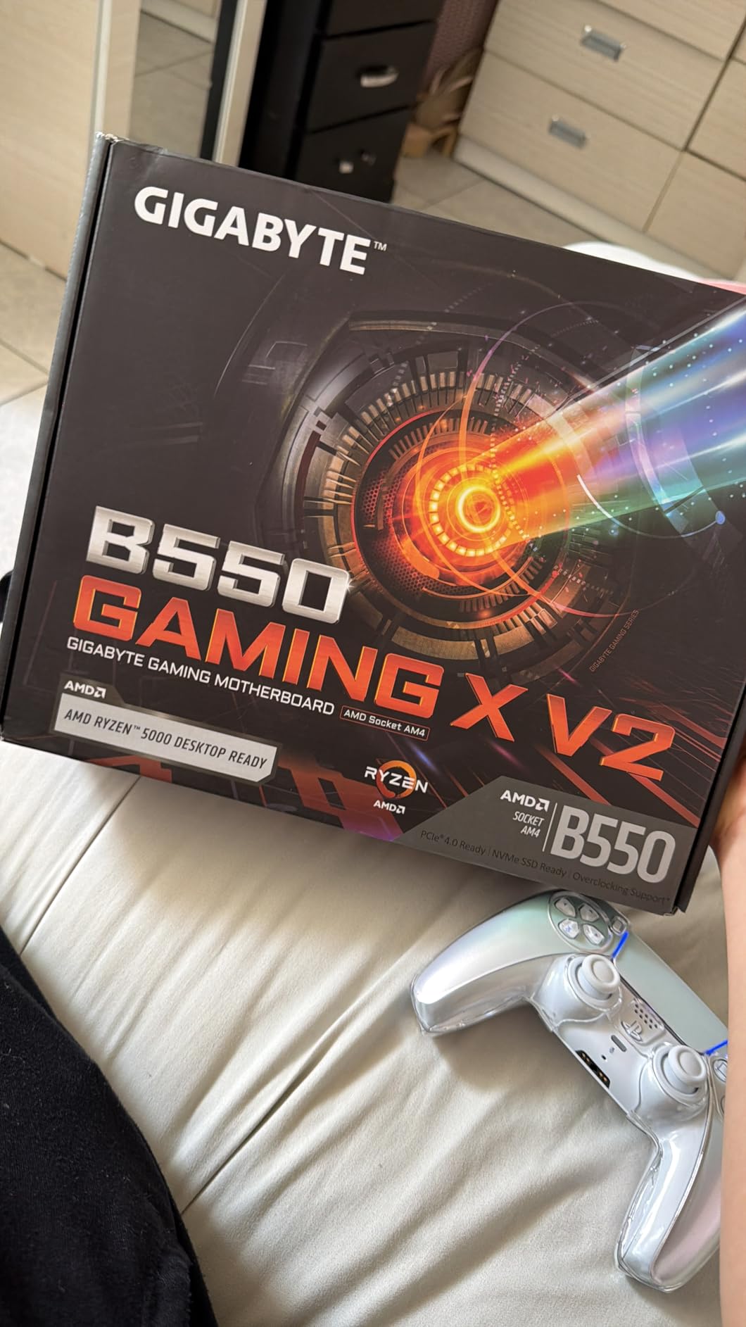 GIGABYTE B550 Gaming X V2 AMD AM4 ATX Motherboard, Supports Ryzen 5000/4000/3000 Series Processors customer photo 2