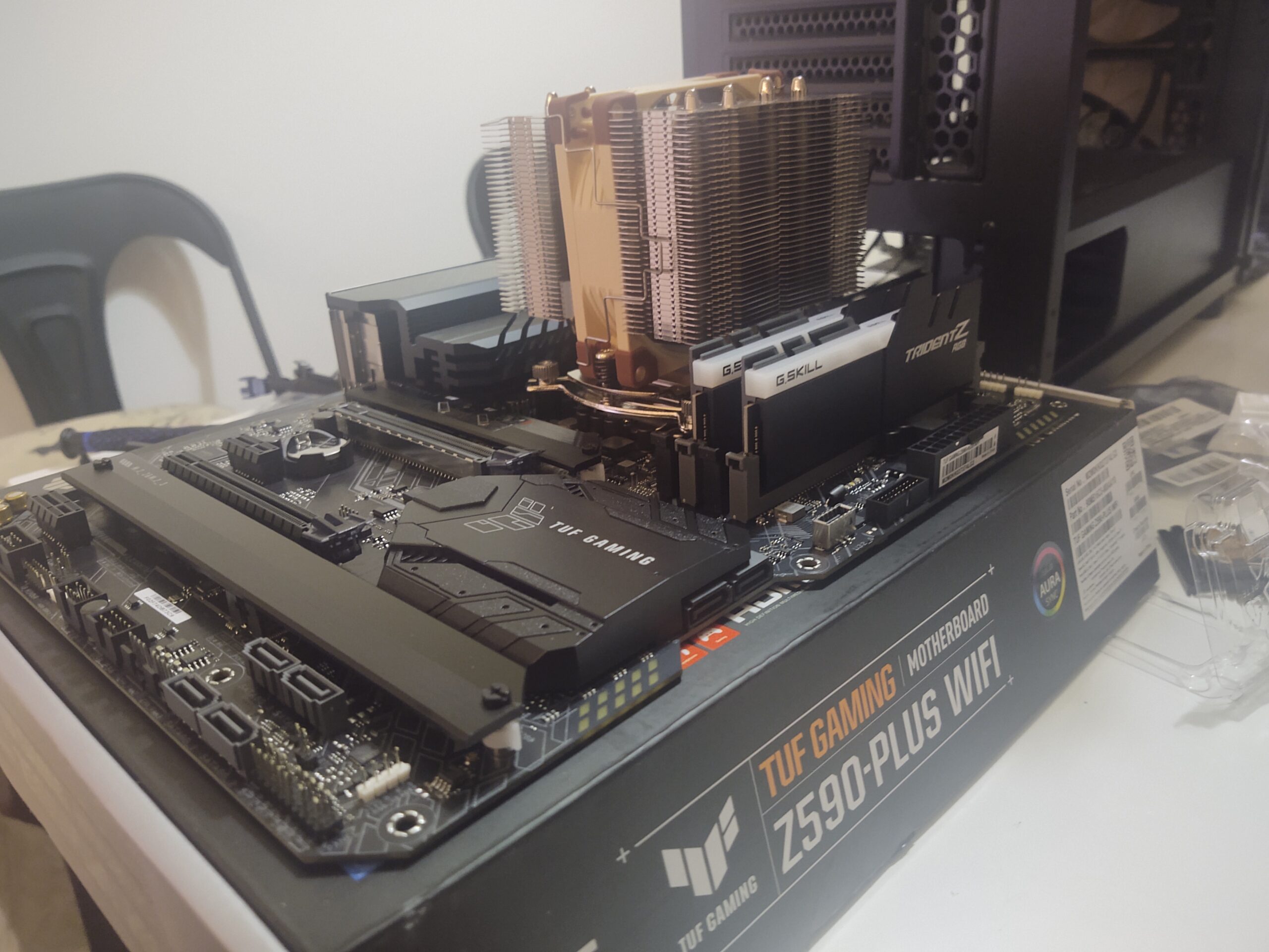 ASUS TUF Gaming Z590-Plus WiFi 6 LGA 1200 (Intel 11th/10th Gen) ATX Gaming Motherboard (PCIe 4.0, 3xM.2/NVMe SSD, 14+2 Power Stages, USB 3.2 Front Panel Type-C,2.5Gb LAN, Thunderbolt 4, Aura RGB) customer photo 1