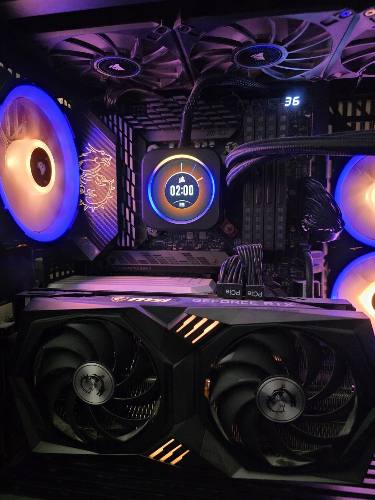 MSI MPG Z590 Gaming Carbon WiFi Gaming Motherboard (ATX, 11th/10th Gen Intel Core, LGA 1200 Socket, DDR4, PCIe 4, CFX, M.2 Slots, USB 3.2 Gen 2, Wi-Fi 6E, DP/HDMI, Mystic Light RGB) customer photo 1