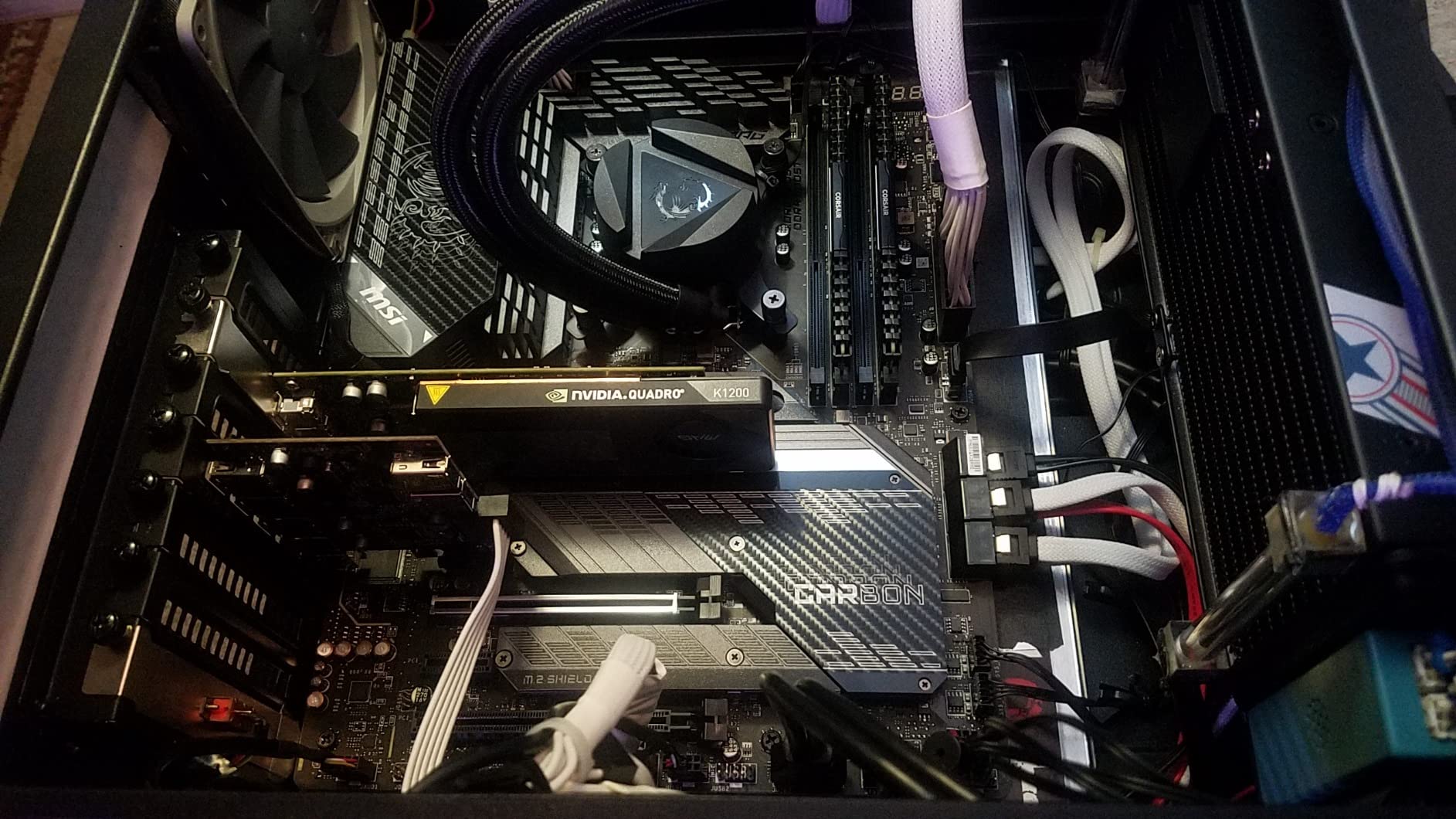 MSI MPG Z590 Gaming Carbon WiFi Gaming Motherboard (ATX, 11th/10th Gen Intel Core, LGA 1200 Socket, DDR4, PCIe 4, CFX, M.2 Slots, USB 3.2 Gen 2, Wi-Fi 6E, DP/HDMI, Mystic Light RGB) customer photo 2