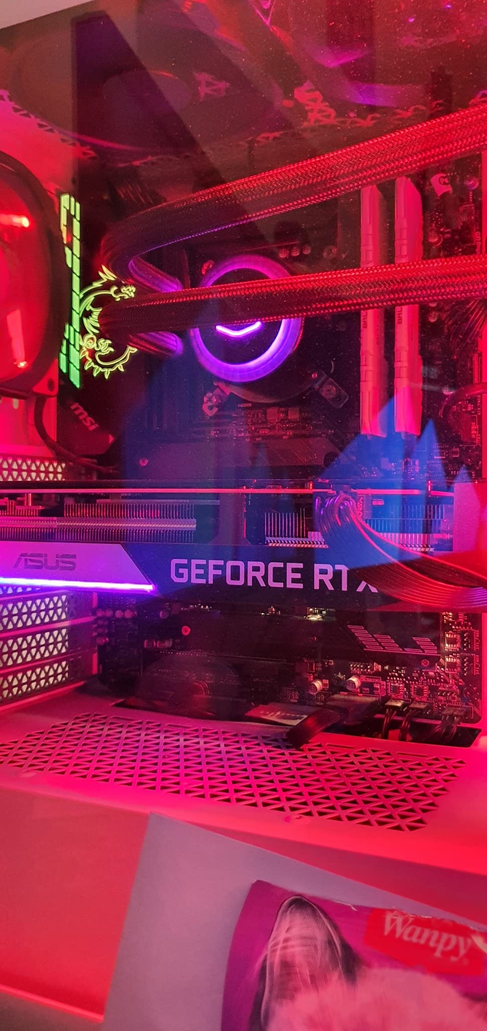 MSI MPG Z590 Gaming Edge WiFi Gaming Motherboard (ATX, 11th/10th Gen Intel Core, LGA 1200 Socket, DDR4, PCIe 4, CFX, M.2 Slots, USB 3.2 Gen 2, Wi-Fi 6E, DP/HDMI, Mystic Light RGB) customer photo 1