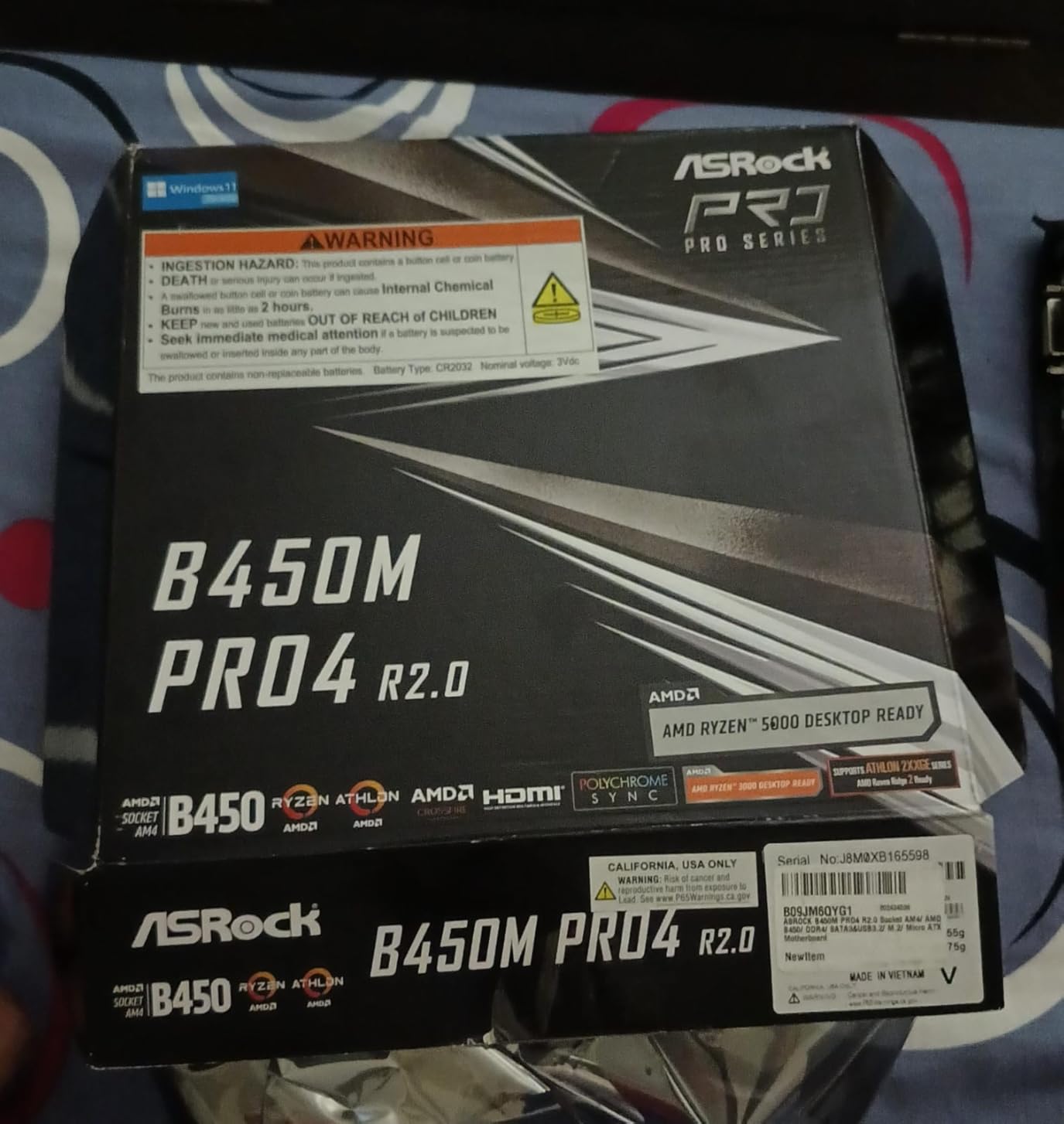 ASRock B450M PRO4 R2.0 Socket AM4/ AMD B450/ DDR4/ SATA3&USB3.2/ M.2/ Micro ATX Motherboard customer photo 2
