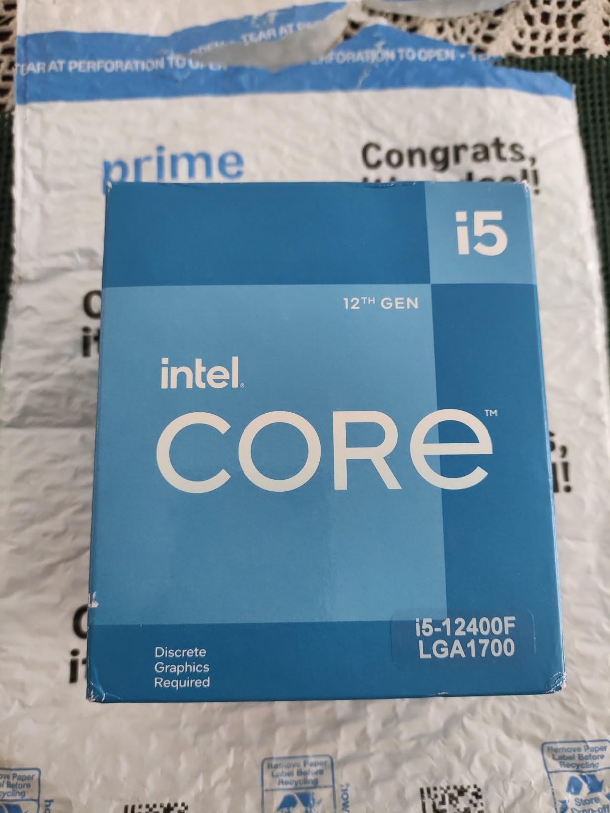 Intel Core i5-12400F Desktop Processor 6 Cores up to 4.4 GHz LGA1700 customer photo 1