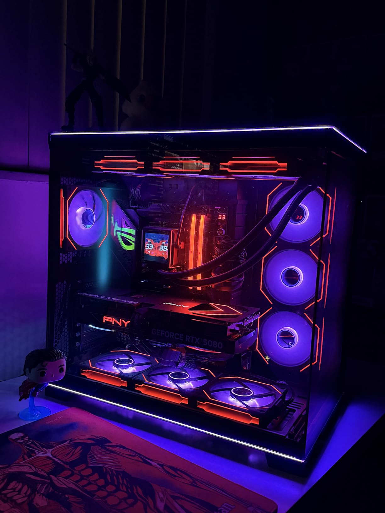 UNI Fan SL-Infinity 120-Triple Pack-ARGB Fan-Infinity Mirror-Daisy-Chain Design-Customizable Lighting Effects-One Cable Connection-With Controller-Black customer photo 2