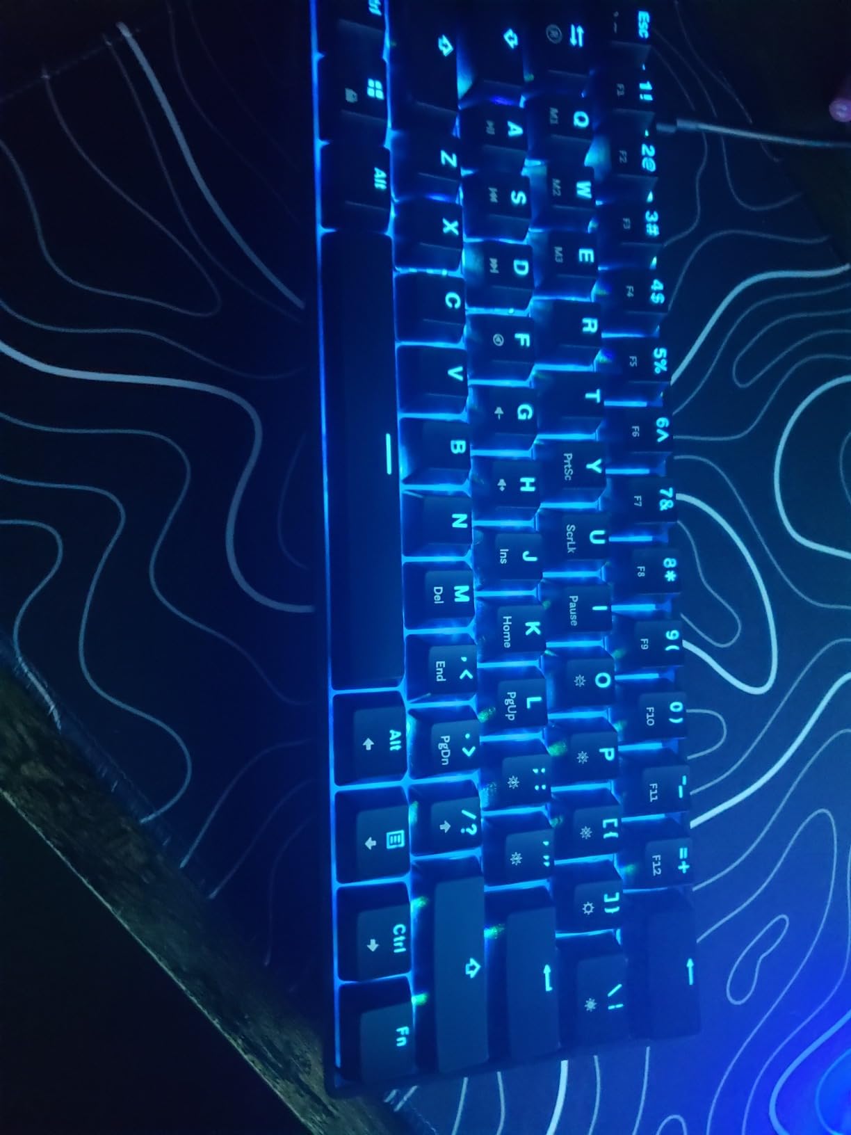 GK61 Mechanical Gaming Keyboard - 61 Keys Multi Color RGB Illuminated LED Backlit Wired Programmable for PC/Mac Gamer (Gateron Optical Yellow, Black) customer photo 1