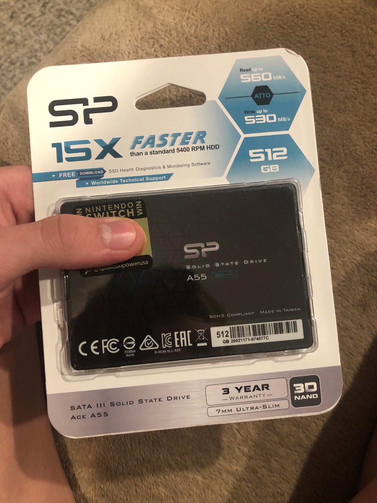 SP Silicon Power 4TB SSD 3D NAND A55 SLC Cache Performance Boost SATA III 2.5'' 7mm (0.28'') Internal Solid State Drive (SP004TBSS3A55S25) customer photo 2
