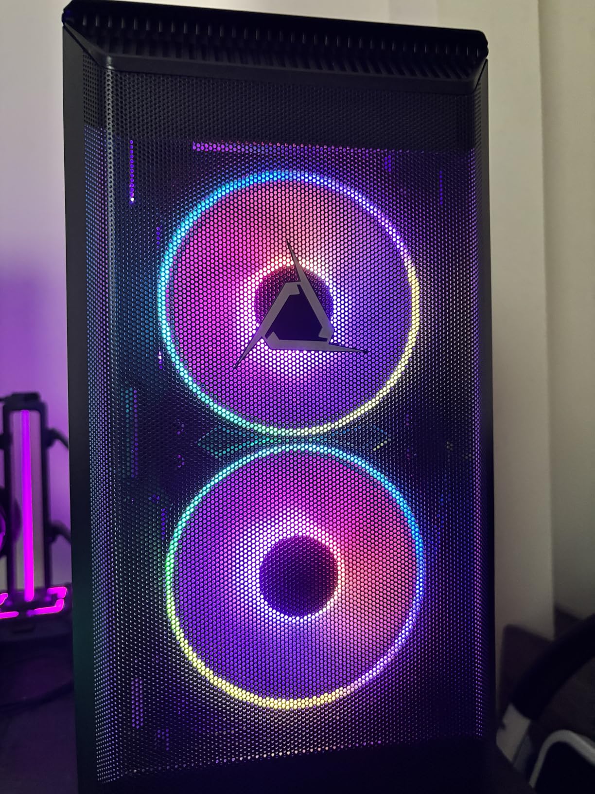 Cooler Master MF120 Halo² ARGB 120mm PWM Case Fan, Dual Loop Addressable RGB Lighting, 2050 RPM Dynamic PWM Cooling, Air Balance Blades, Hybrid Frame High Airflow PC Cooling Fan for Gaming Cases customer photo 1