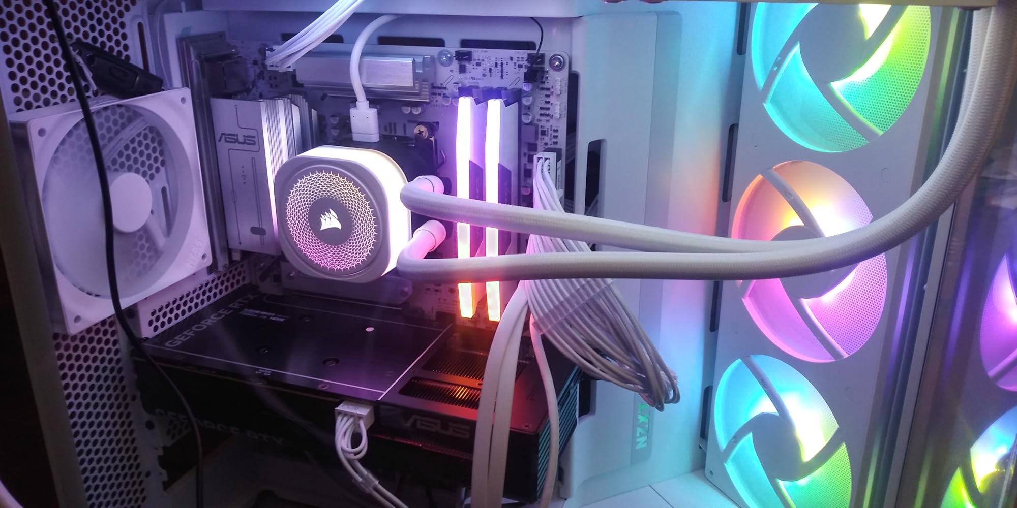 CORSAIR Vengeance RGB DDR5 RAM 32GB (2x16GB) Up to 6000MHz CL36-44-44-96 1.35V Intel XMP 3.0 Computer Memory - Black (CMH32GX5M2E6000C36) customer photo 1