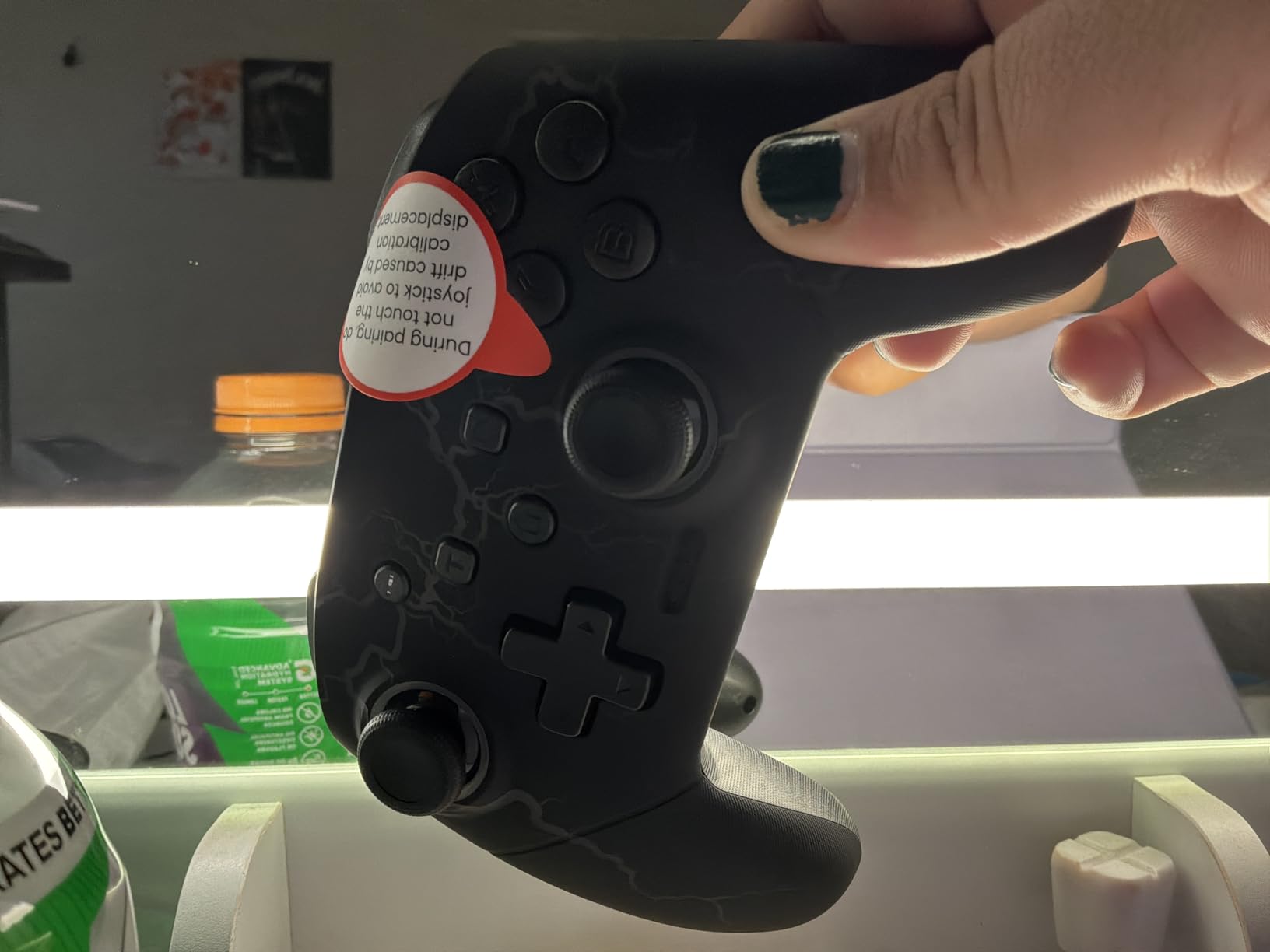 VOYEE Switch Controllers Compatible with Switch/Lite/OLED/PC Windows, 1000mAh Programmable RGB Lightning LED, Wireless Pro Controller with One Key Pairing/Wake Up/Turbo/Vibration customer photo 1