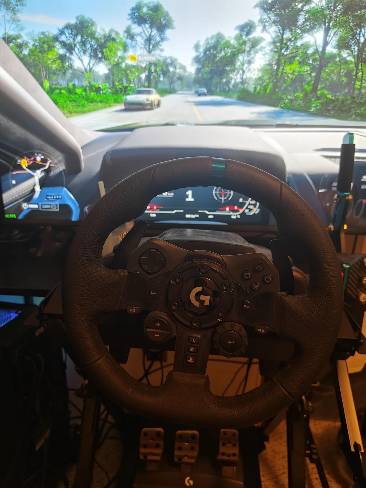 GTPLAYER Sim Racing Wheel Stand Simulator Cockpit Wheel Stand Racing Steering Shifter Mount fit for Logitech G25 G27 G29 G920 G923 Thrustmaster T330TS customer photo 2