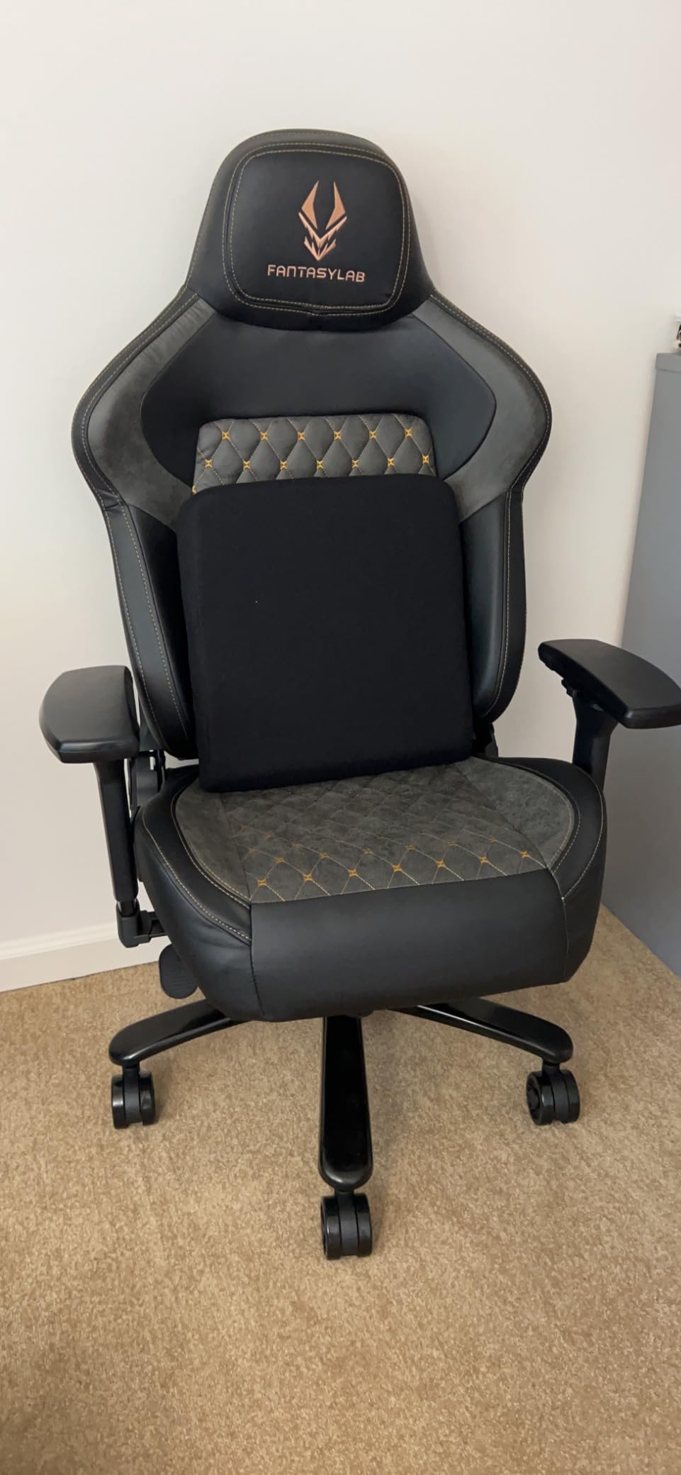 Big and Tall Gaming Chair 440LBS Gaming Chair with Metal Base Memory Foam Lumbar 4D Adjustable Armrest Computer Chair for Heavy People Ergonomic High-Back Computer Chair customer photo 1