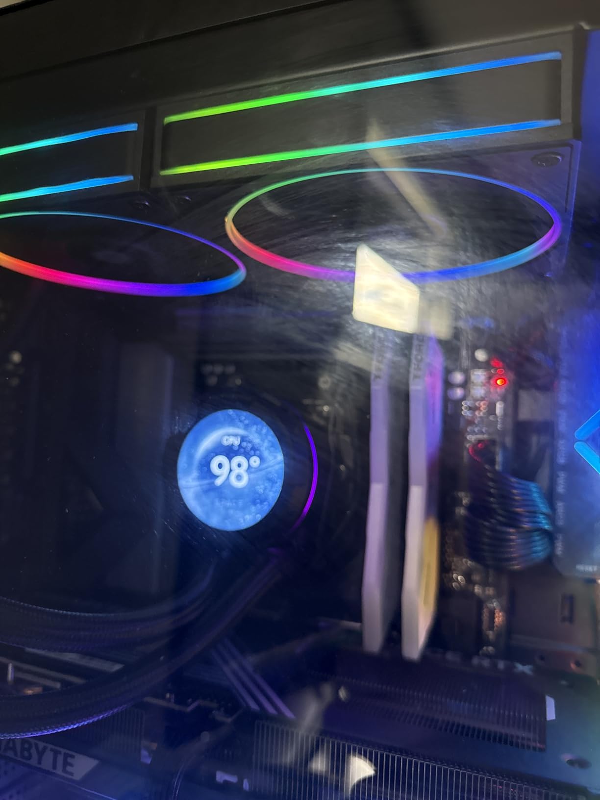 ID-COOLING SL240 CPU Liquid Cooler with Display, Customizable 2.1