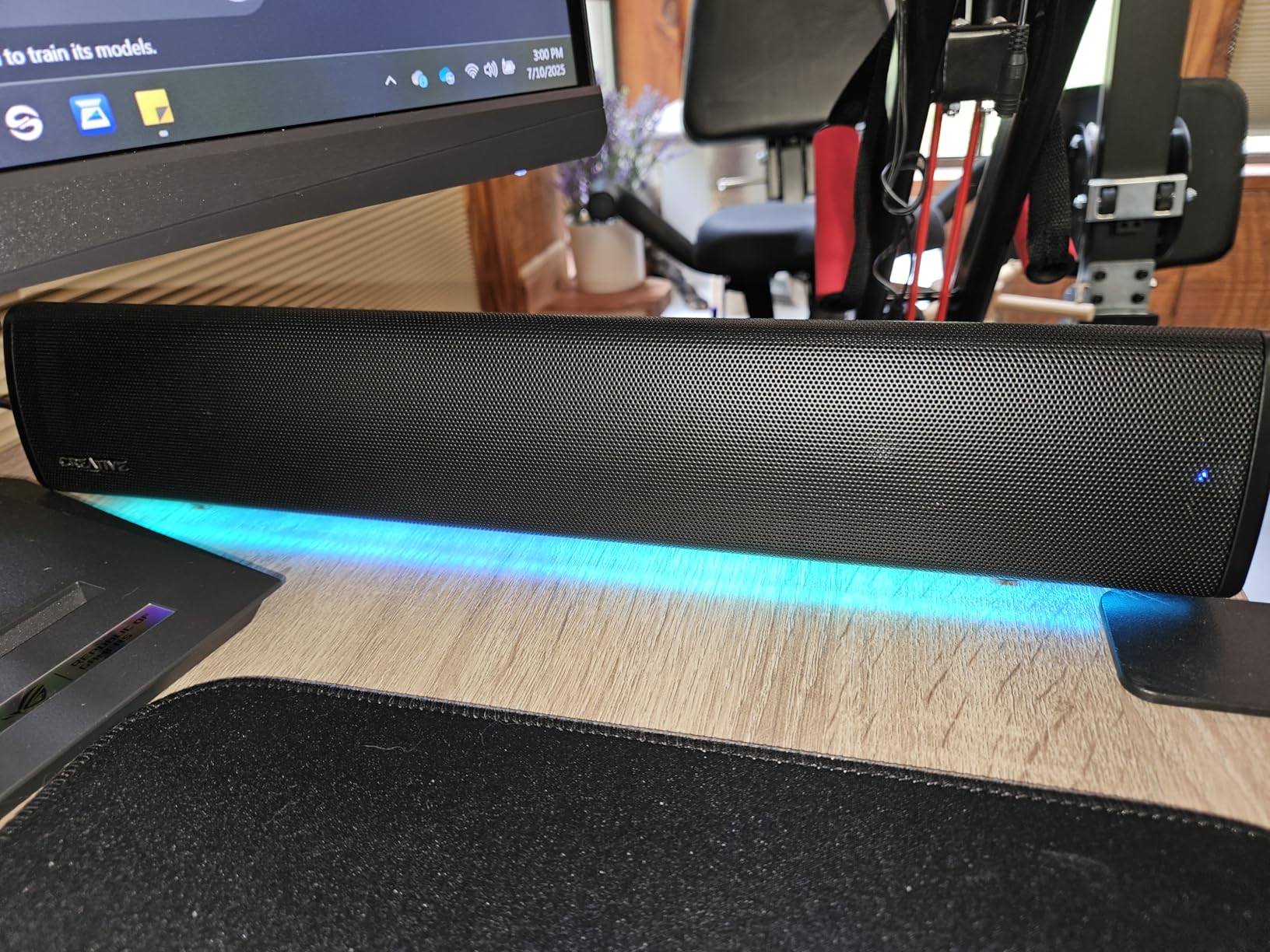 Creative Sound Blaster GS3 Compact RGB Gaming Soundbar with SuperWide Technology, Powered via USB, Bluetooth 5.4, Headphone-Out Port, for PC and Mac customer photo 2