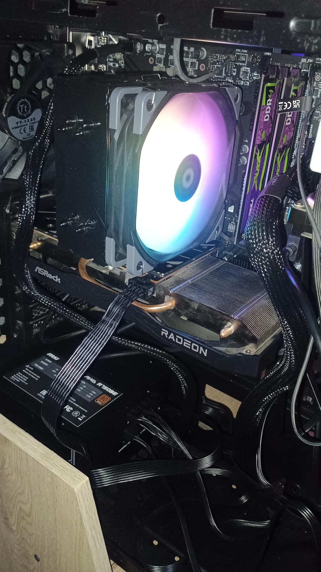 MSI MAG A750BE, Semi-Modular Compact 750W ATX Power Supply, 80+ Bronze, Low-Noise Fan, Active PFC Design, 5 Year Warranty customer photo 2