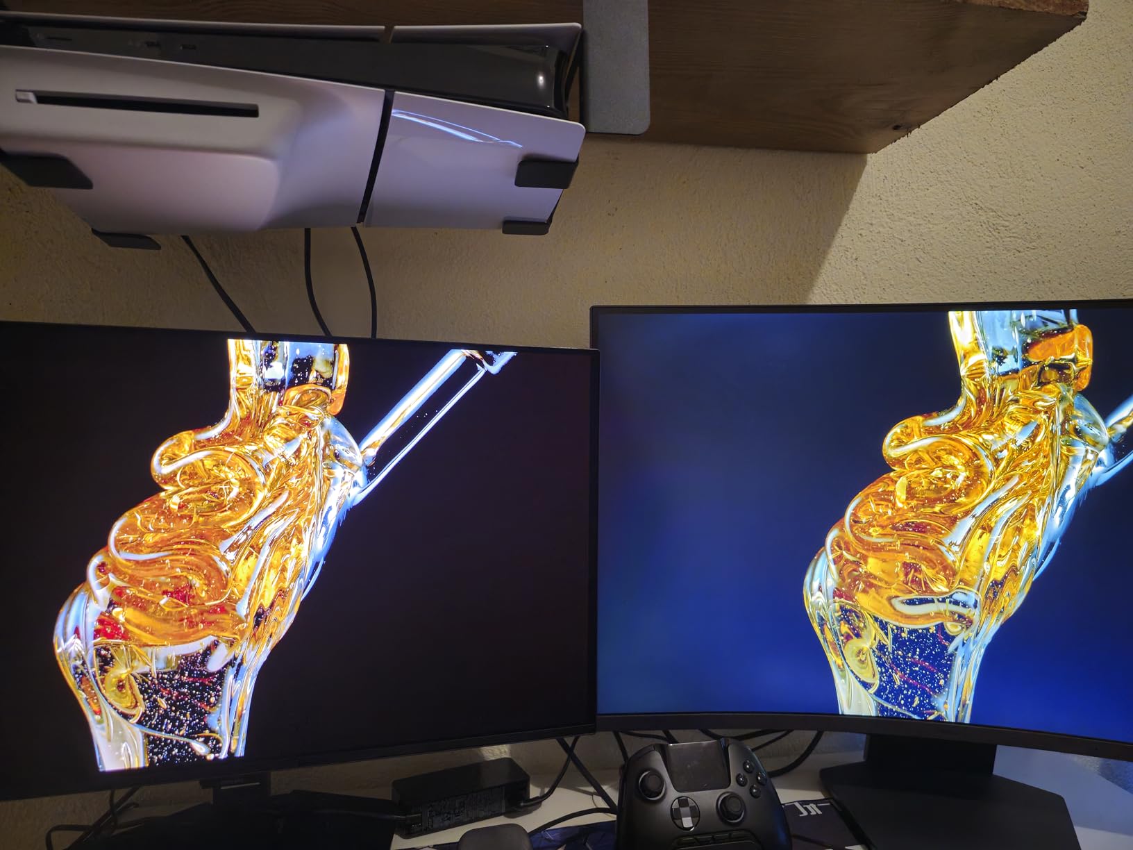 27GS60QC-B Ultragear 27-inch Curved Gaming Monitor QHD (2560x1440) 180Hz 1ms 1000R AMD FreeSync HDR10 HDMIx2 DisplayPort Borderless Design Black Stabilizer DAS Crosshair FPS Counter - Black customer photo 2
