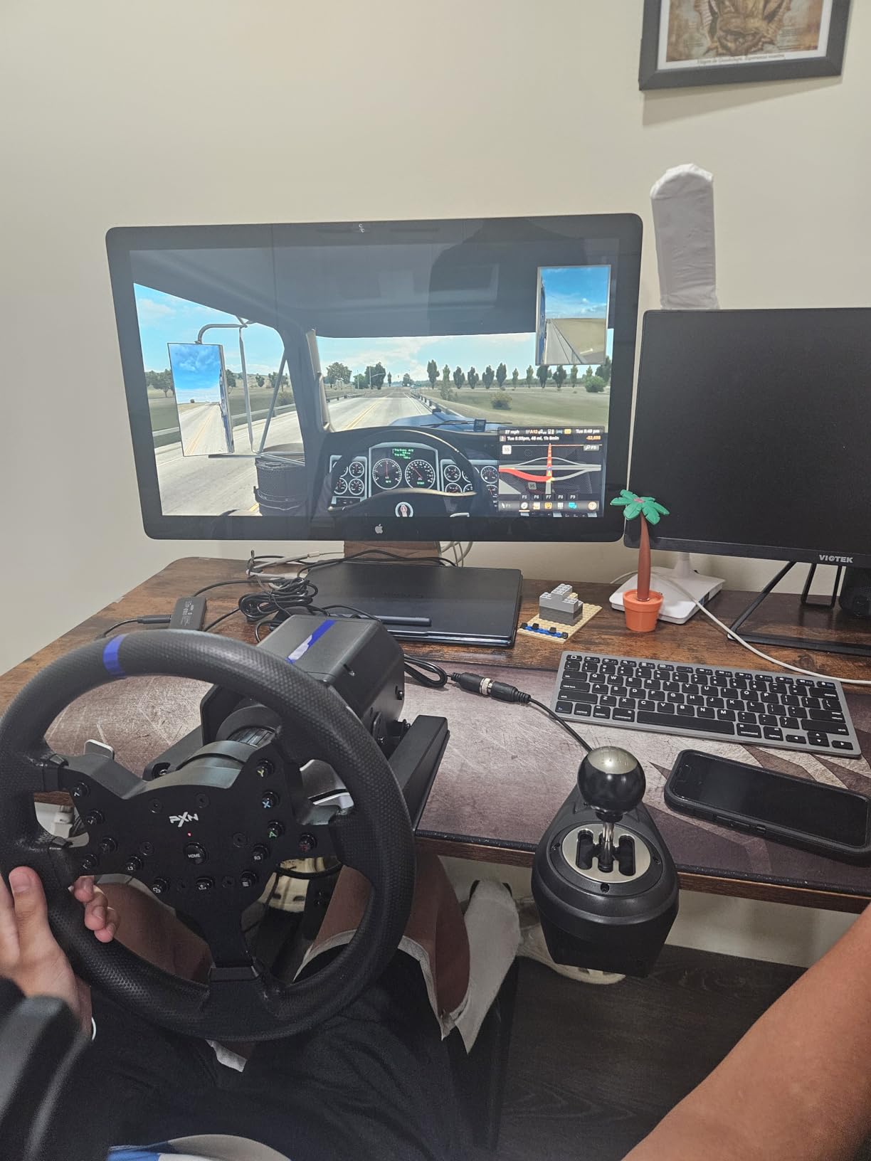 PXN V99 3.2Nm Force Feedback Gaming Steering Wheel - 270-900 Degree, 11.8-inch, Hall 3-Pedal, H Shifter customer photo 1