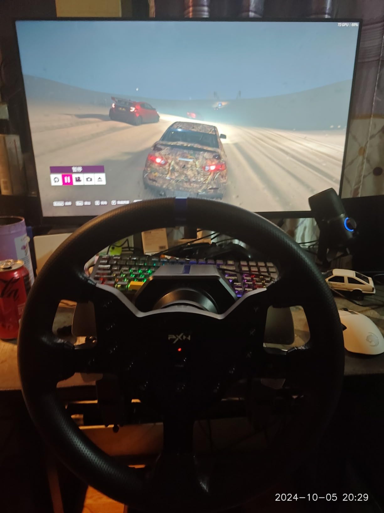 PXN V99 3.2Nm Force Feedback Gaming Steering Wheel - 270-900 Degree, 11.8-inch, Hall 3-Pedal, H Shifter customer photo 2