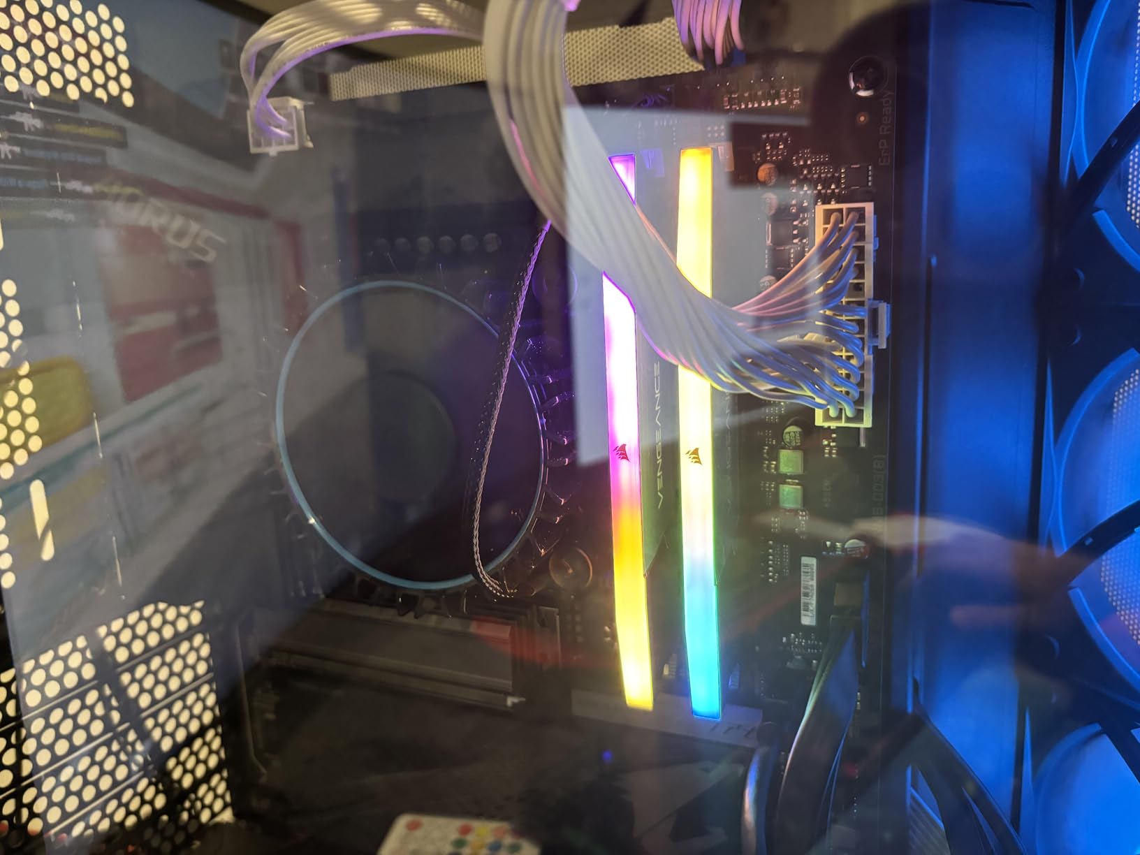 CORSAIR Vengeance RGB DDR5 RAM 16GB (2x8GB) Up to 5200MHz CL40 Intel XMP 3.0 Desktop Computer Memory - Black (CMH16GX5M2B5200C40) customer photo 2