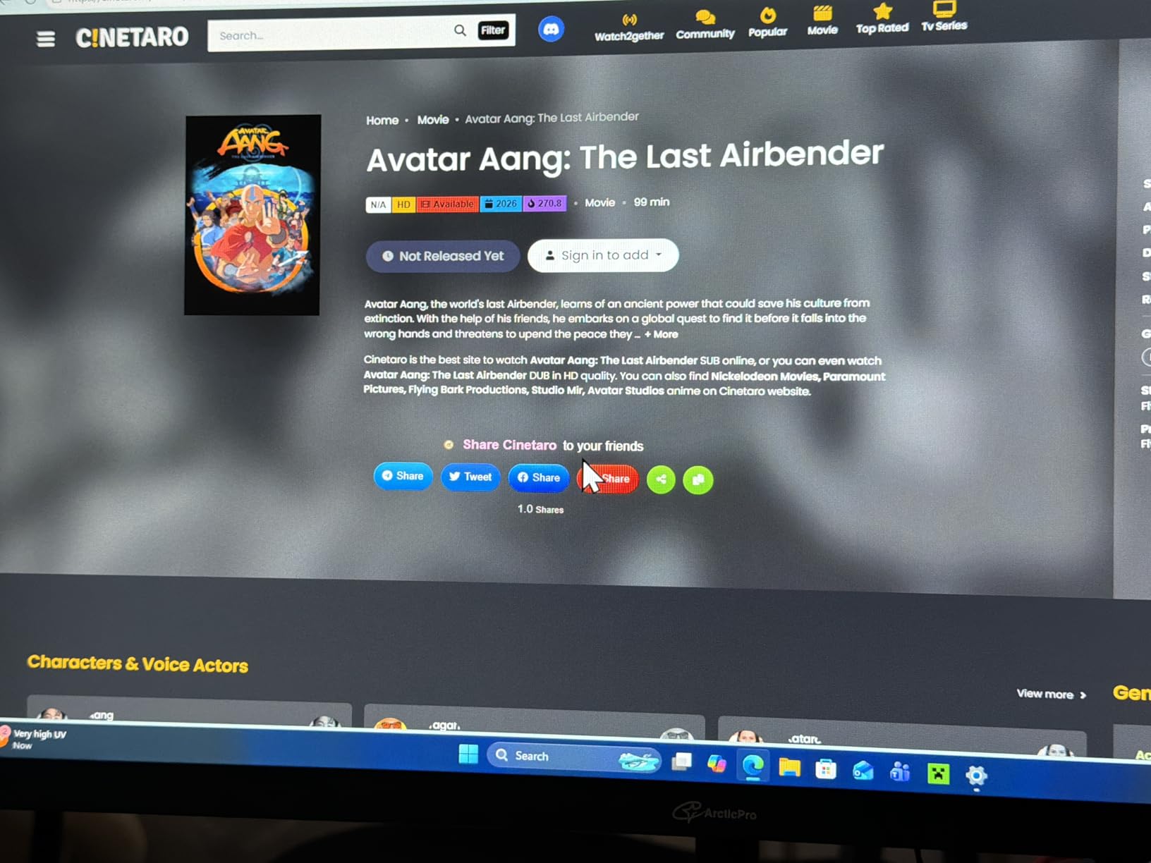 ArcticPro 22 inch 144Hz 100Hz Monitor, Full HD (1920 x 1080p) Computer Monitor, 105% sRGB, 3000:1 Contrast, 3-Sided Frameless, Ultra Slim, VESA, LowBlue Mode, Tilt Adjust, HDMI *1, VGA*1 customer photo 1