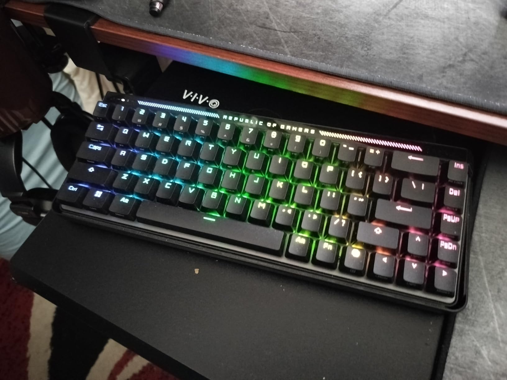 ASUS ROG Falchion Ace HFX Hall Effect Gaming Keyboard - 65% TKL, Dual USB-C, Magnetic Switches, Rapid Trigger, Speed Tap, 8000 Hz Polling, Touch Panel, Portable, Protective Cover, PBT Keycaps - Black customer photo 1