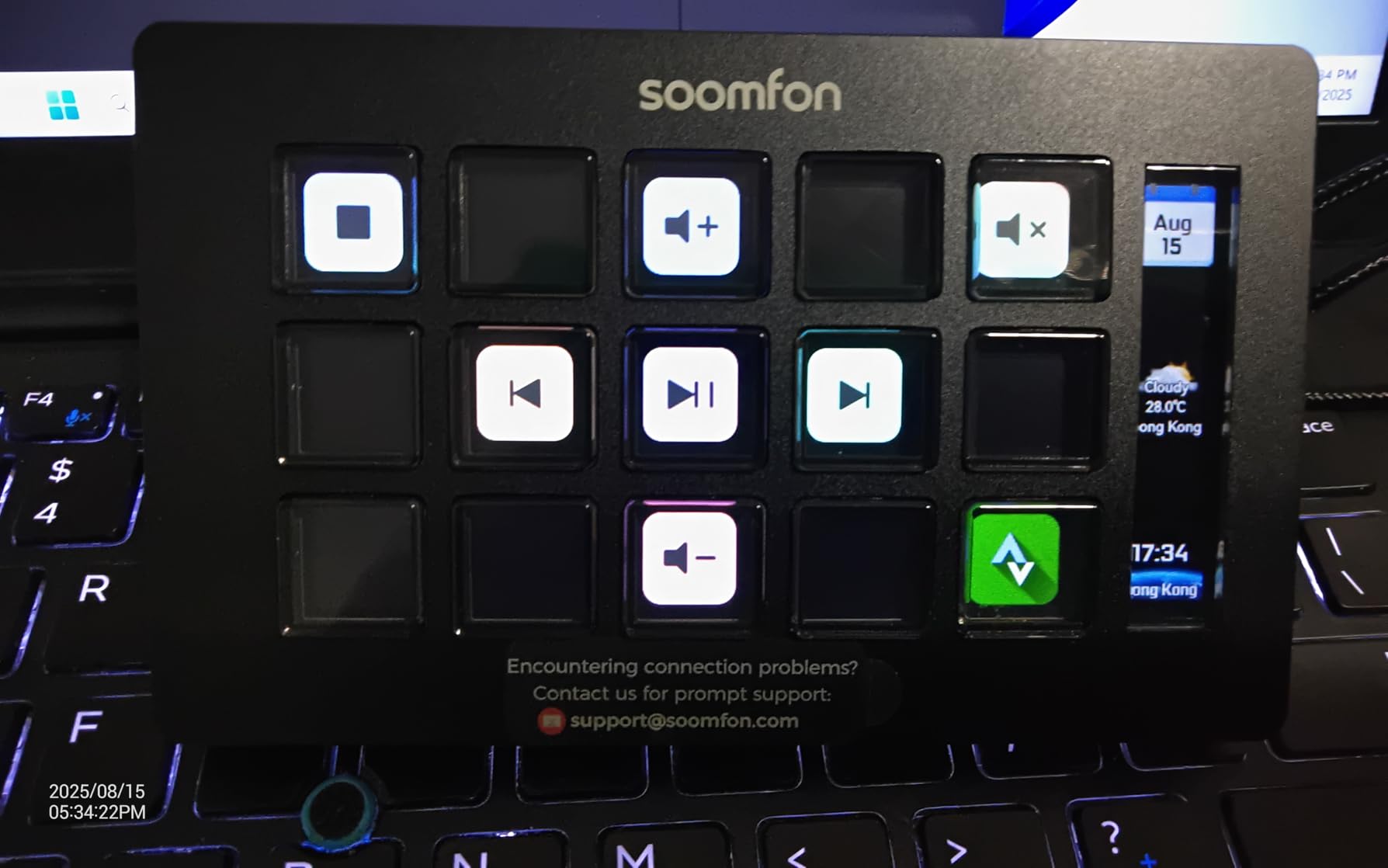 Stream Controller Stream Control Deck with 15 LCD Macro Keys Customizable to Trigger Actions in OBS Twitch YouTube Compatible with PC & Mac for Content Creators Streaming Gaming customer photo 1