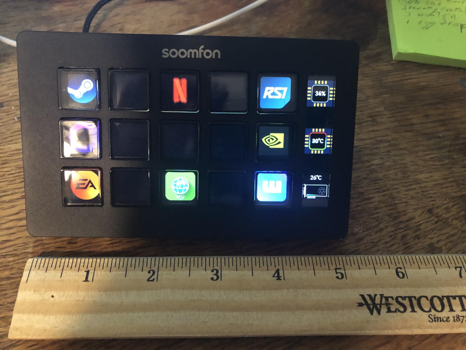 Stream Controller Stream Control Deck with 15 LCD Macro Keys Customizable to Trigger Actions in OBS Twitch YouTube Compatible with PC & Mac for Content Creators Streaming Gaming customer photo 2