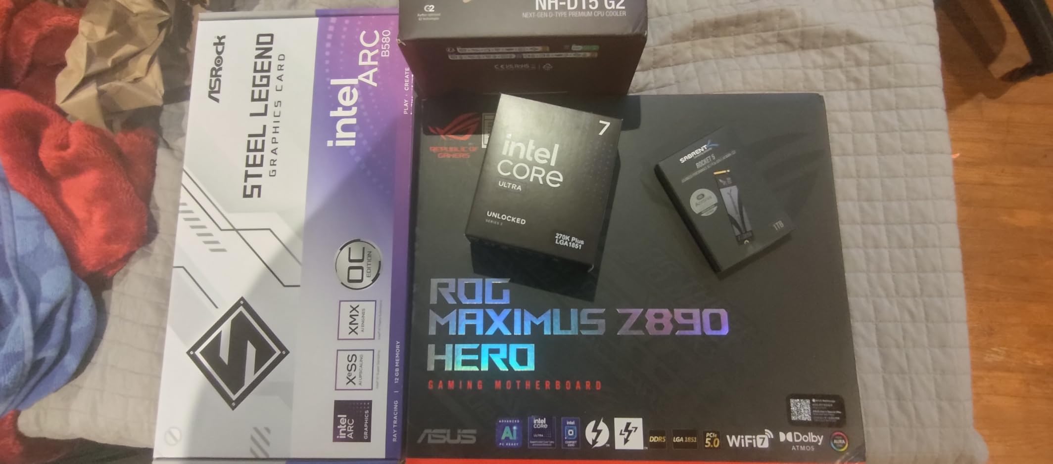 ROG Maximus Z890 Hero Intel Z890 LGA 1851 ATX Motherboard, Advanced AI PC-Ready, 22+2+1+2 Stages, DDR5, WiFi 7, 3X PCIe 5.0 M.2, Thunderbolt 4, USB Type-C, AI Overclocking/Cooling/Networking customer photo 1