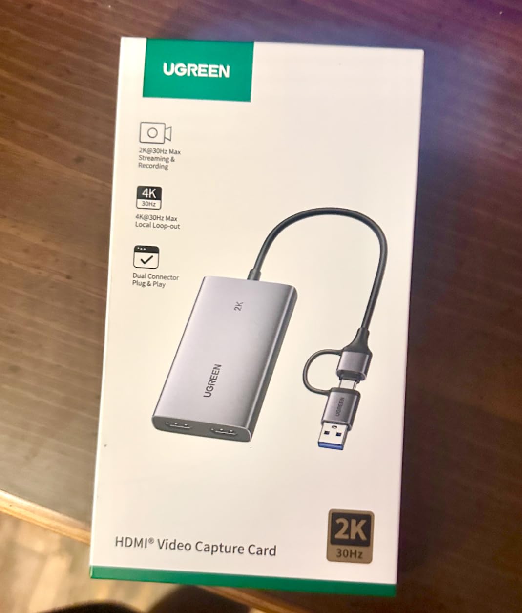 UGREEN 4K@30Hz HDMI Capture Card, Full HD 2K 30FPS, 1080P 60FPS, HDMI to USB 3.0 HDMI Loop Out Video Capture Card with Low Latency for Streaming Gaming, Compatible with Switch 2/PS5/Xbox/PC/Mac customer photo 2