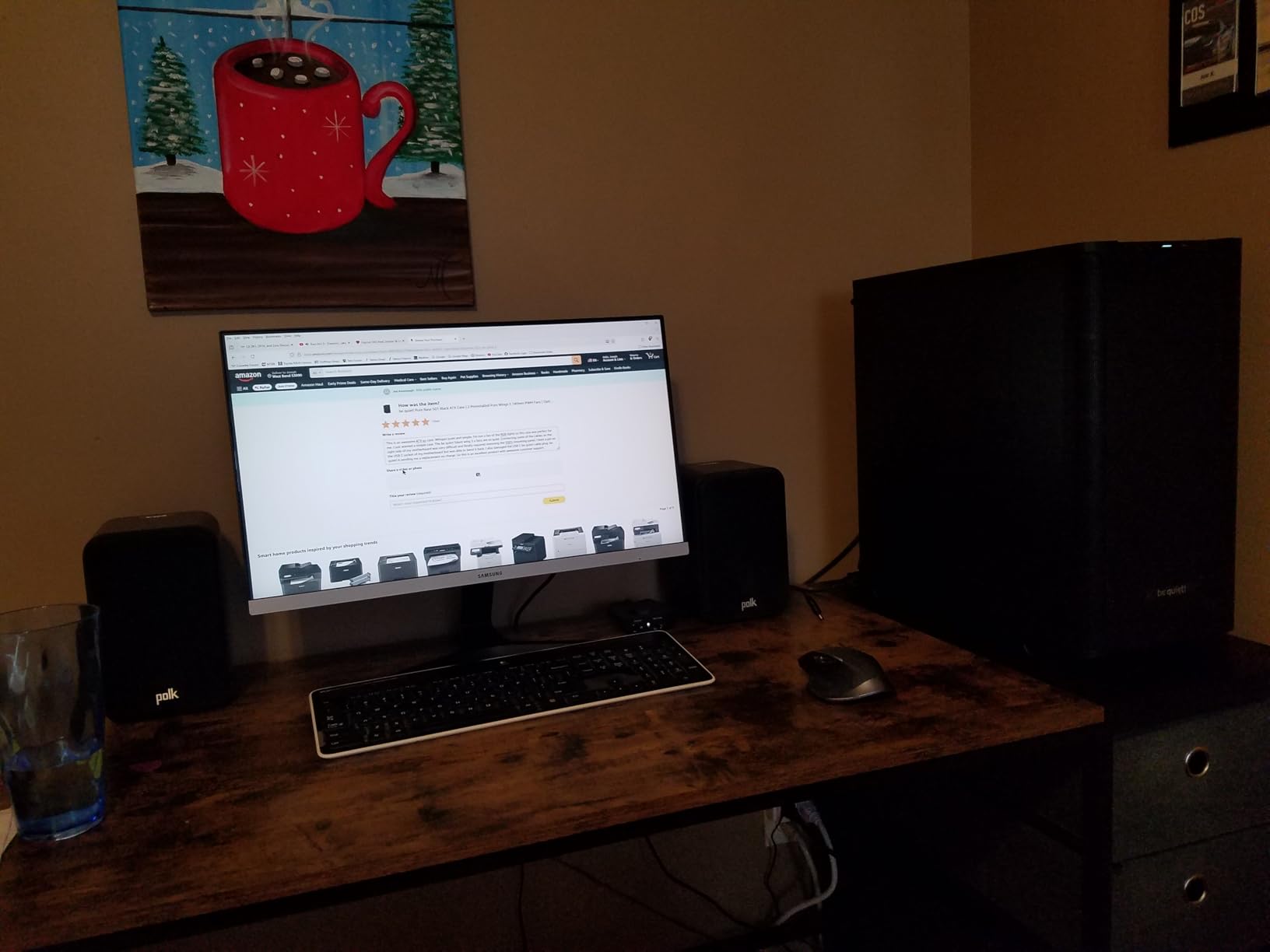 be quiet! Pure Base 501 Black ATX Case | 2 Preinstalled Pure Wings 3 140mm PWM Fans | Optimized Air Pressure | Compact PC Case | Vertical GPU Installation | USB 3.2 Gen. 2 Type C | BG073 customer photo 2