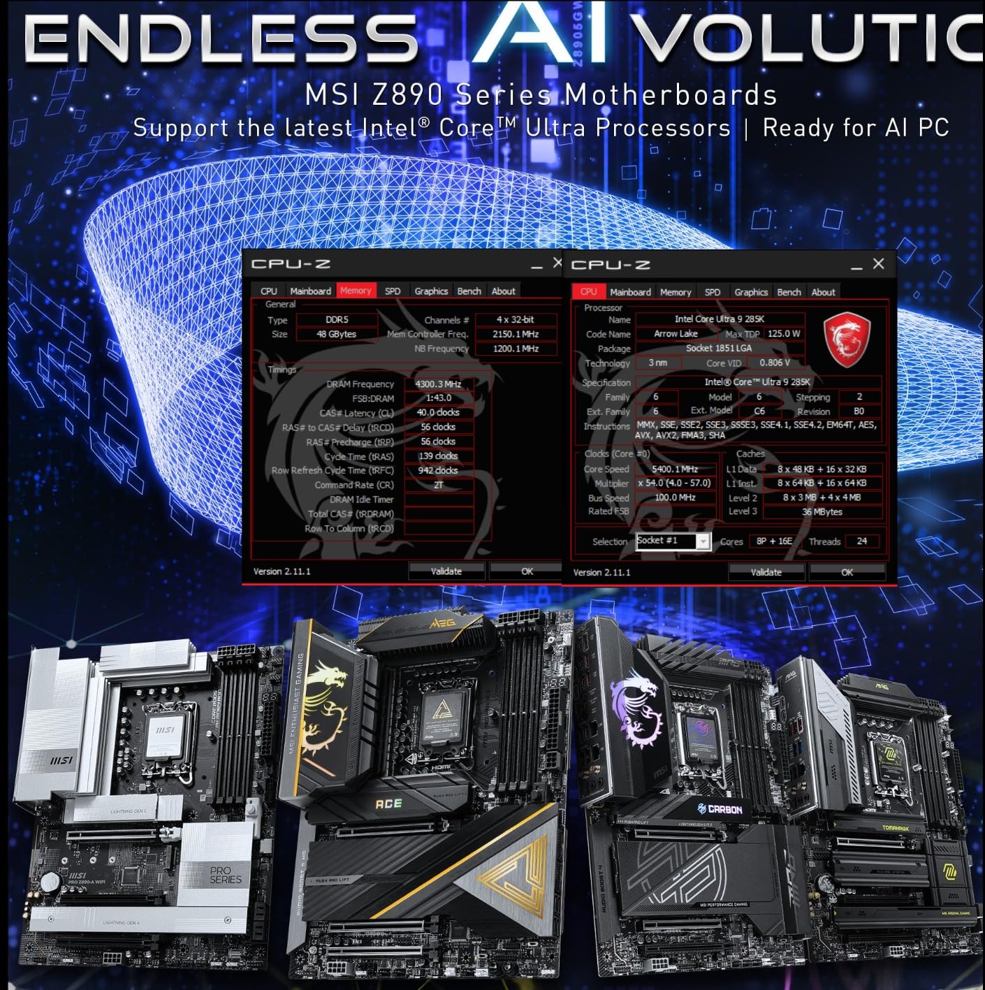 MSI MEG Z890 ACE Gaming Motherboard (Support Core Ultra Series 2 Intel Processors, LGA 1851, DDR5, PCIe 5.0, M.2, SATA, 10Gbps LAN, USB Type-C, Wi-Fi 7, Bluetooth 5.4, Thunderbolt 4, ATX) customer photo 1