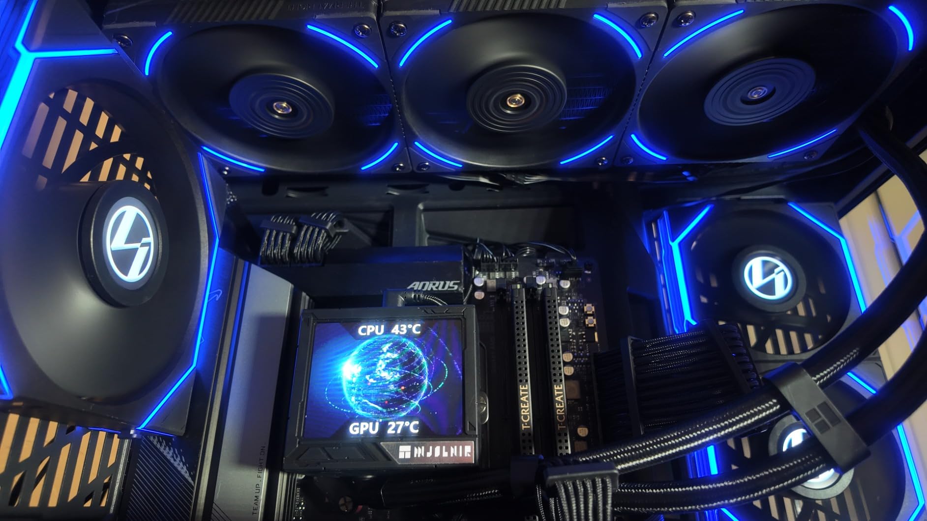 Thermalright Mjolnir Vision 360 ARGB White AIO CPU Liquid Cooler,IPS LCD Screen with 320 * 240 Resolution,for AM4/AM5 and LGA1700/1851,'3.5 inch'Magnet-Absorbent LCD Screen for Images customer photo 2