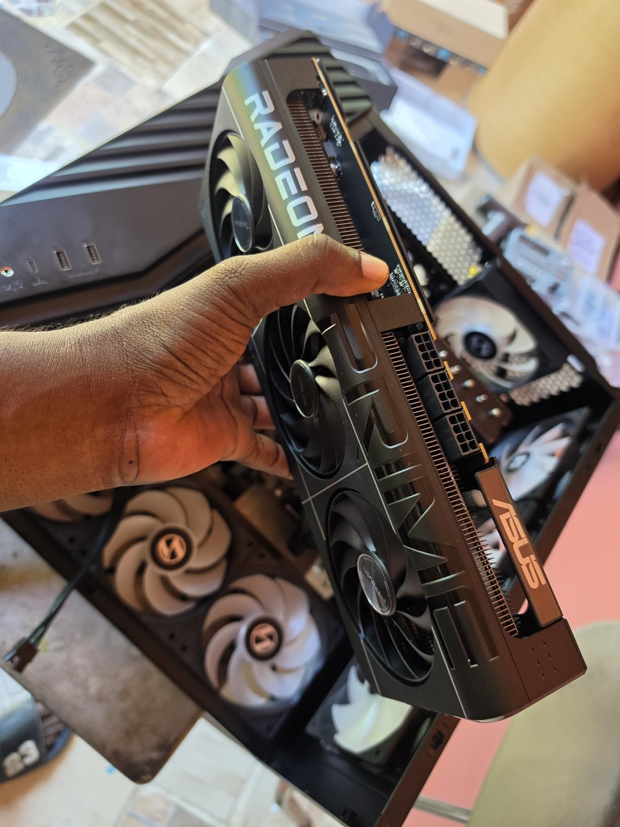 ASUS Prime AMD Radeon RX 9070 XT 16GB GDDR6 OC Edition Graphics Card, AMD (PCIe 5.0, HDMI/DP 2.1, 2.5-Slot Design, Axial-tech Fans, Ball Bearings, Dual BIOS, GPU Guard), 3 Year Warranty customer photo 1