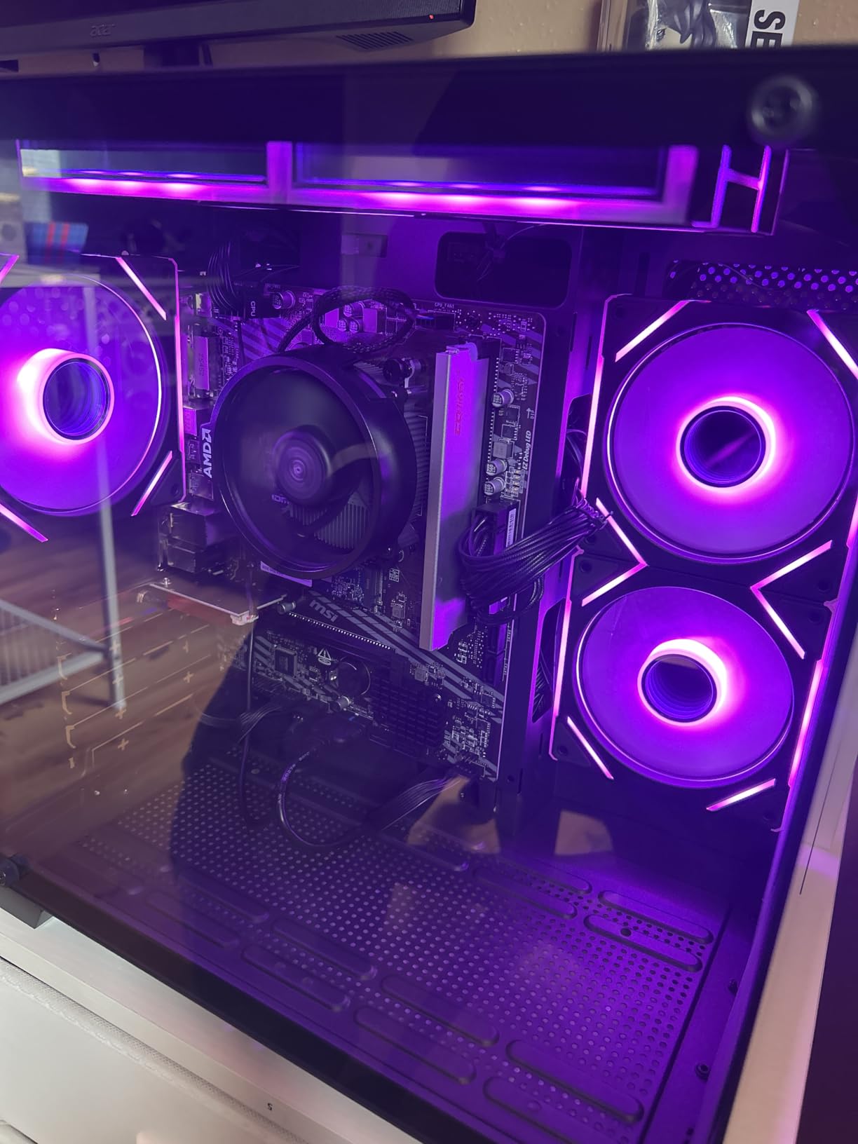 YAWYORE Gaming PC Desktop Computer AMD R5 5600GT 16GB 1TB NVMe Towers WiFi customer photo 1