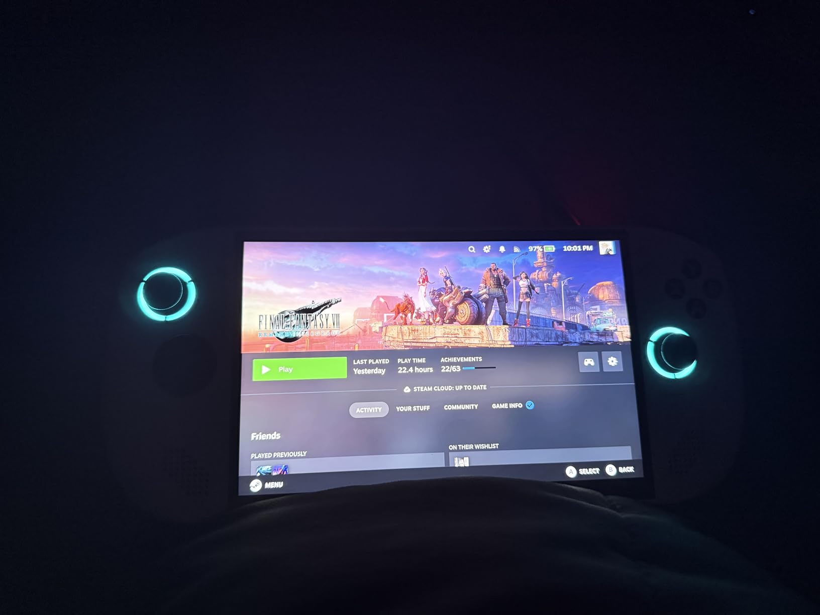 Lenovo Legion Go S - 2025 - Mobile Gaming Console, 8-inch PureSight IPS Display, 120Hz, AMD Ryzen Z2 Go, 16GB Memory, 512GB Storage, Glacier White, Free PC Game Pass customer photo 1