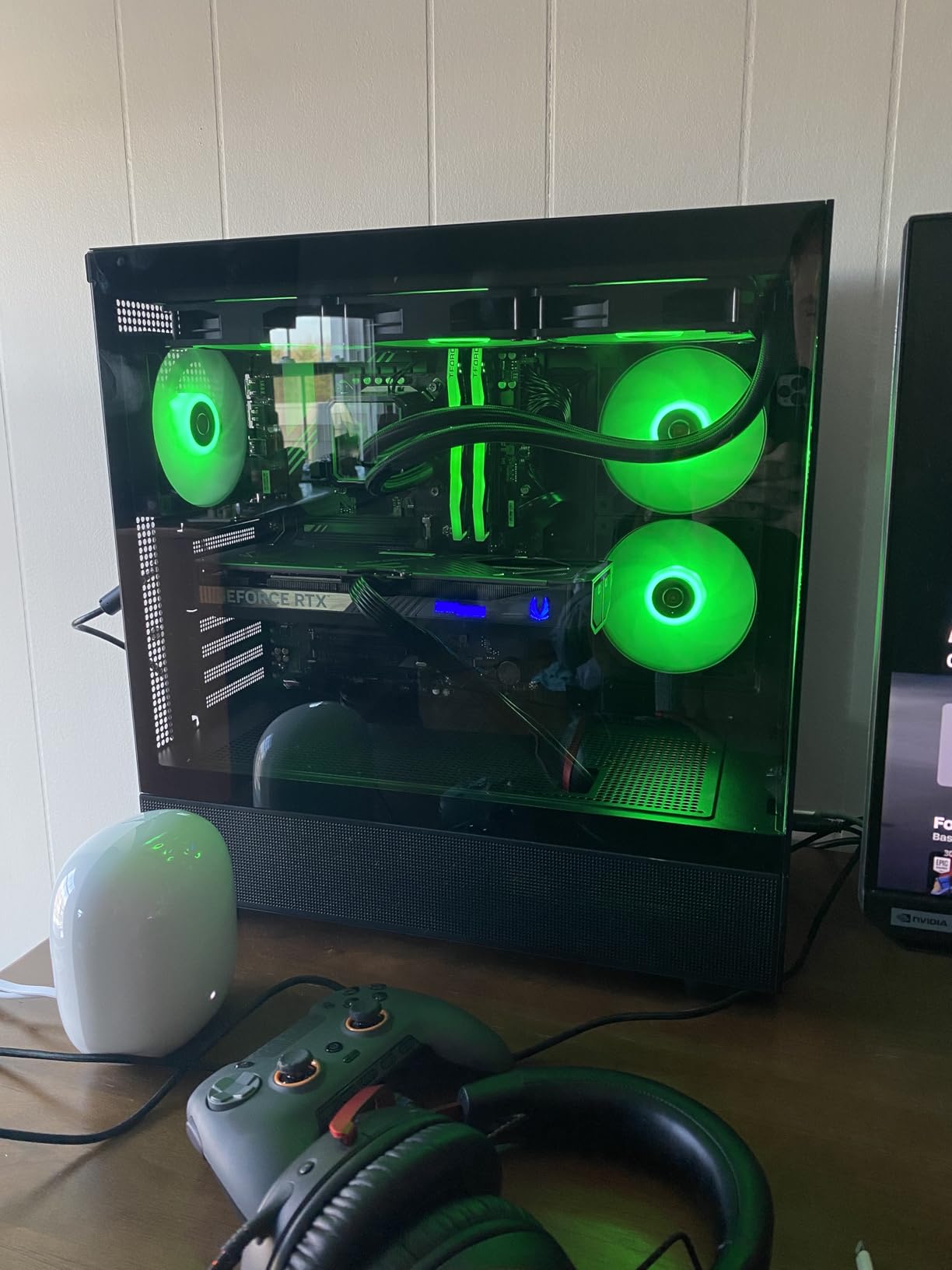 Skytech Gaming Azure 3 Desktop PC, Intel i7 14700F 2.1 GHz (5.3GHz), NVIDIA RTX 5070 12GB, 1TB Gen4 NVMe SSD, 32GB DDR5 RAM 6000 RGB, 850W Gold PSU, 360mm ARGB AIO, Wi-Fi, Win 11 customer photo 1