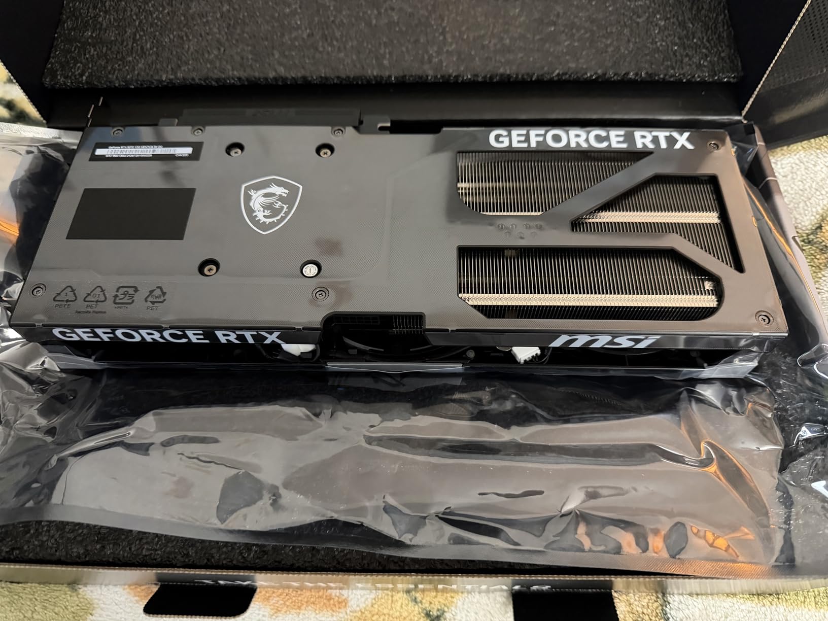 msi Gaming RTX 5070 12G Ventus 3X OC Graphics Card (12GB GDDR7, 192-bit, 2557 MHz, DisplayPort x3 2.1a, HDMI 2.1b, NVIDIA Blackwell) customer photo 1