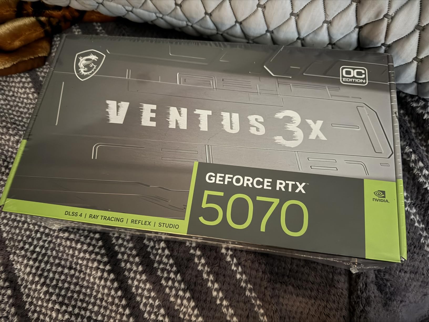 msi Gaming RTX 5070 12G Ventus 3X OC Graphics Card (12GB GDDR7, 192-bit, 2557 MHz, DisplayPort x3 2.1a, HDMI 2.1b, NVIDIA Blackwell) customer photo 2