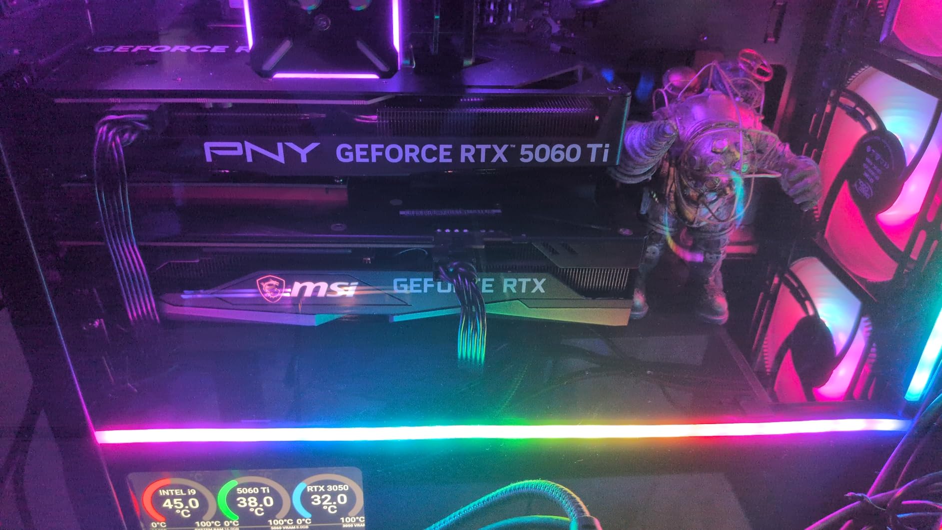 PNY NVIDIA GeForce RTX 5060 Ti OC Dual Fan Graphics Card (16GB GDDR7, 128-bit, Boost Speed: 2692 MHz, SFF-Ready, PCIe 5.0, HDMI/DP 2.1, 2-Slot, NVIDIA Blackwell Architecture, DLSS 4) customer photo 1