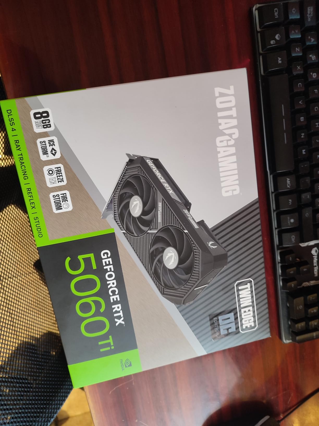 ZOTAC Gaming GeForce RTX 5060 Ti 8GB Twin Edge OC DLSS 4 8GB GDDR7 128-bit 28 Gbps PCIE 5.0 Gaming Graphics Card, IceStorm 2.0 Cooling, SFF-Ready customer photo 1