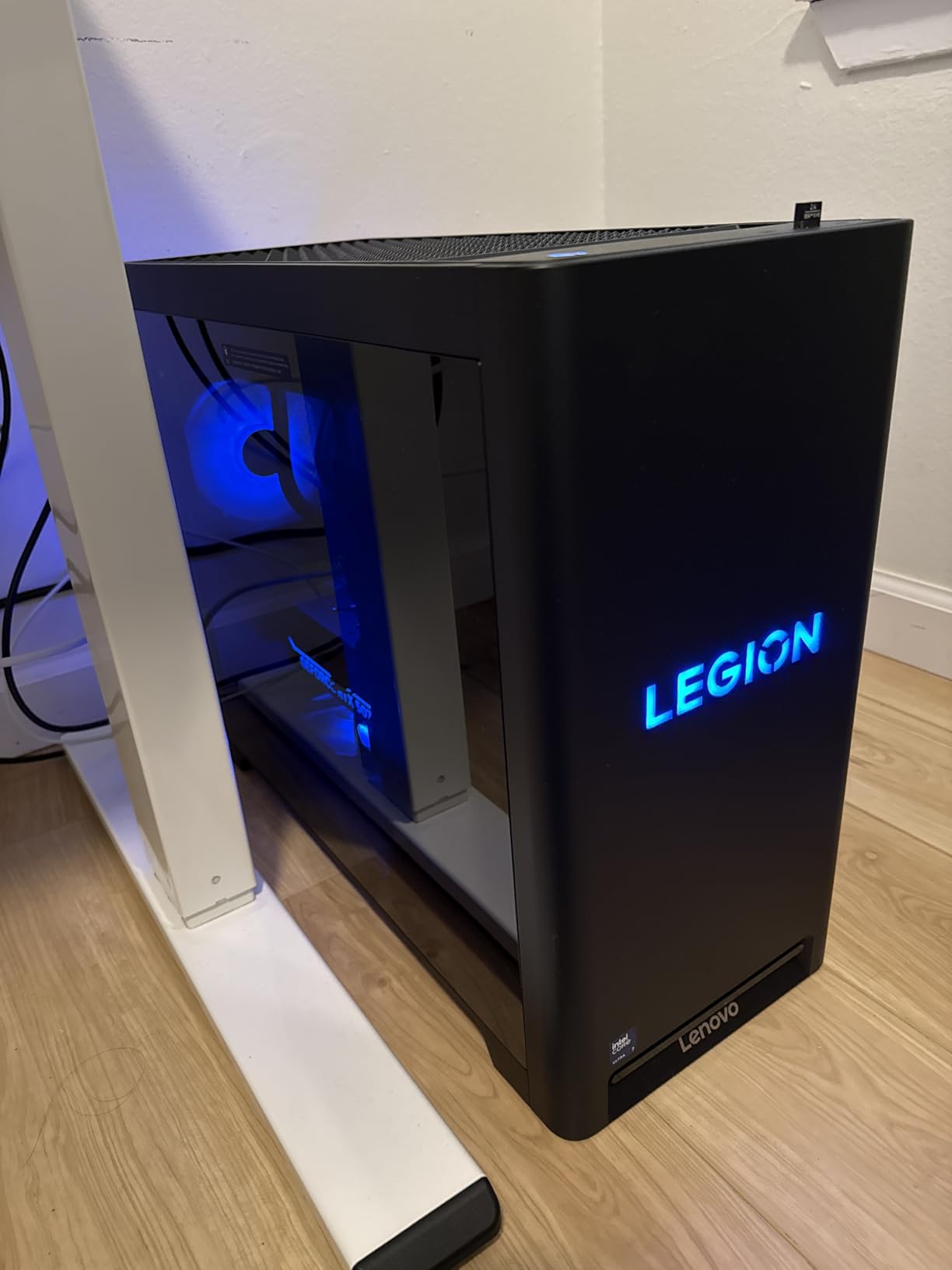 Lenovo Legion Tower 5i AI-Powered Gaming PC - Intel Core Ultra 7 265F, NVIDIA GeForce RTX 5070 Ti, 32GB Memory, 1TB Storage, 3 Months of PC GamePass customer photo 1