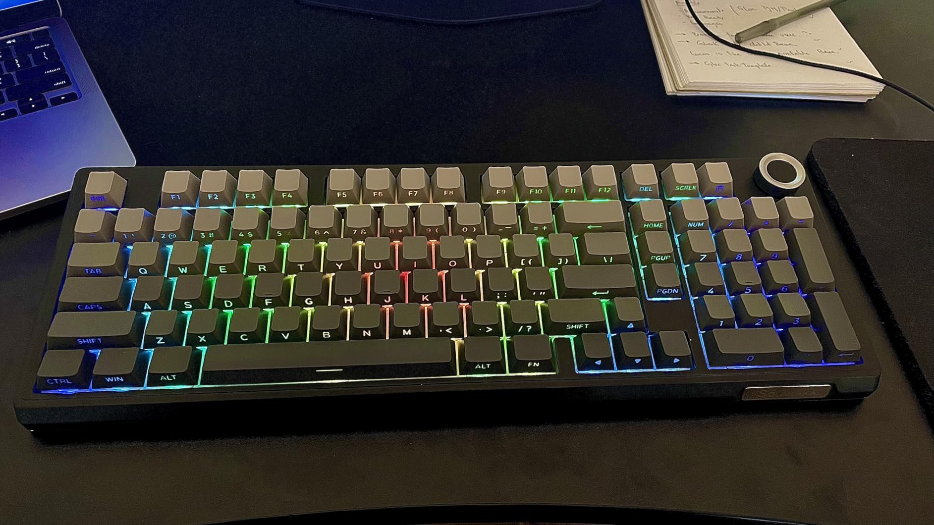 SOLAKAKA KI99 Pro 96% Wireless Mechanical Keyboard, RGB Gaming Keyboard, Hot-Swappable Pre-Lubed Switches, Gasket Structure Creamy Keyboards (Gradient-Black, Non-Silent Version) customer photo 2