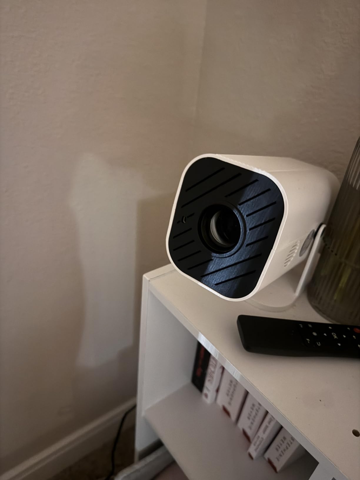 Mini Projector With Wifi And Bluetooth, 1080P Portable Projector, Movie Projector for Bedroom, Supports Smartphones/TV Stick/iPad/PS5/Laptop/HDMI/USB, Built-in APPS & Electric Focusing & 210 Degree Rotation customer photo 1