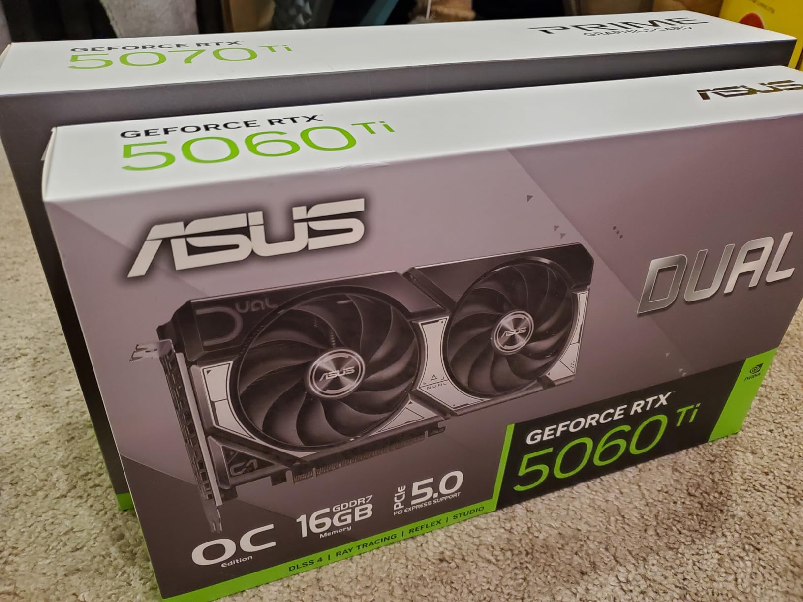 ASUS Dual NVIDIA GeForce RTX 5060 Ti 16GB GDDR7 OC Edition Graphics Card customer photo 2