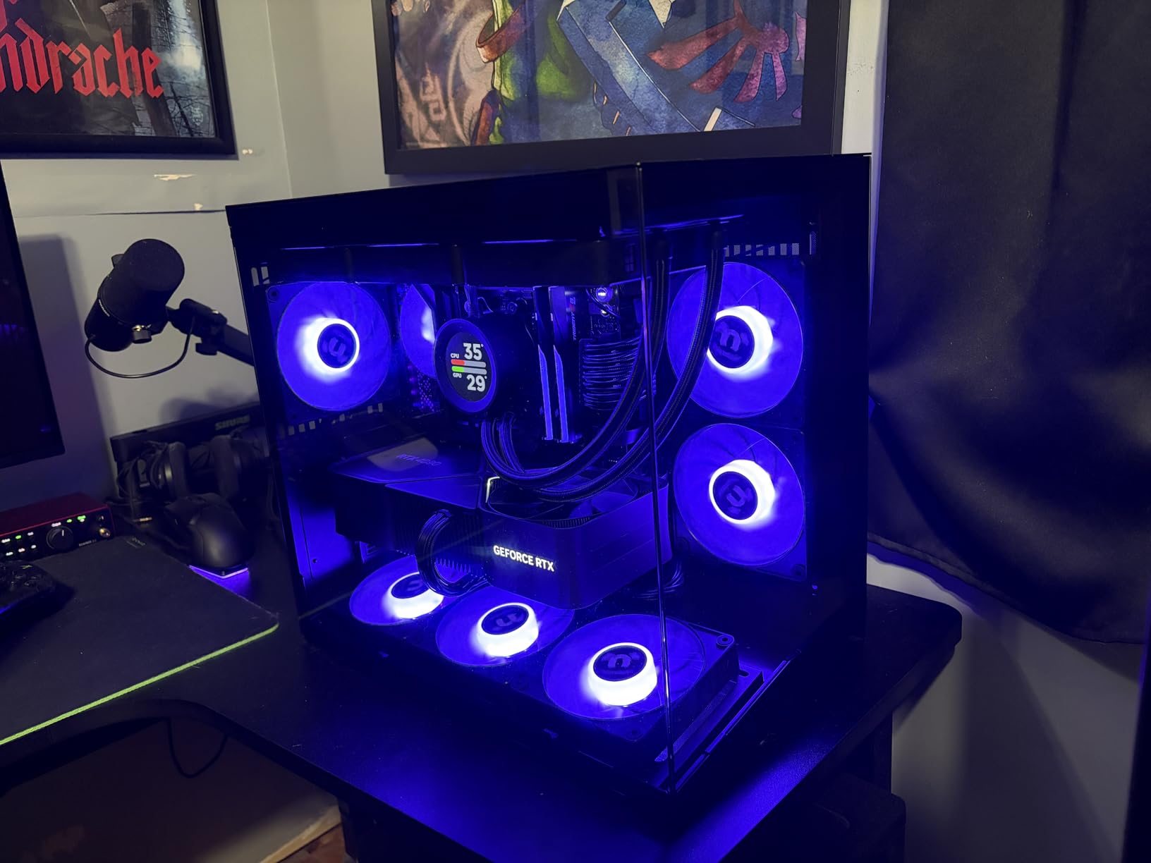 LIAN LI O11D MINI V2 | Compact ATX Mid-Tower Airflow Computer Case | Panoramic View | Fully Ventilated Airflow | Adjustable I/O | Pillar-Less | Cable Management | Black (O11DMIV2X) customer photo 1