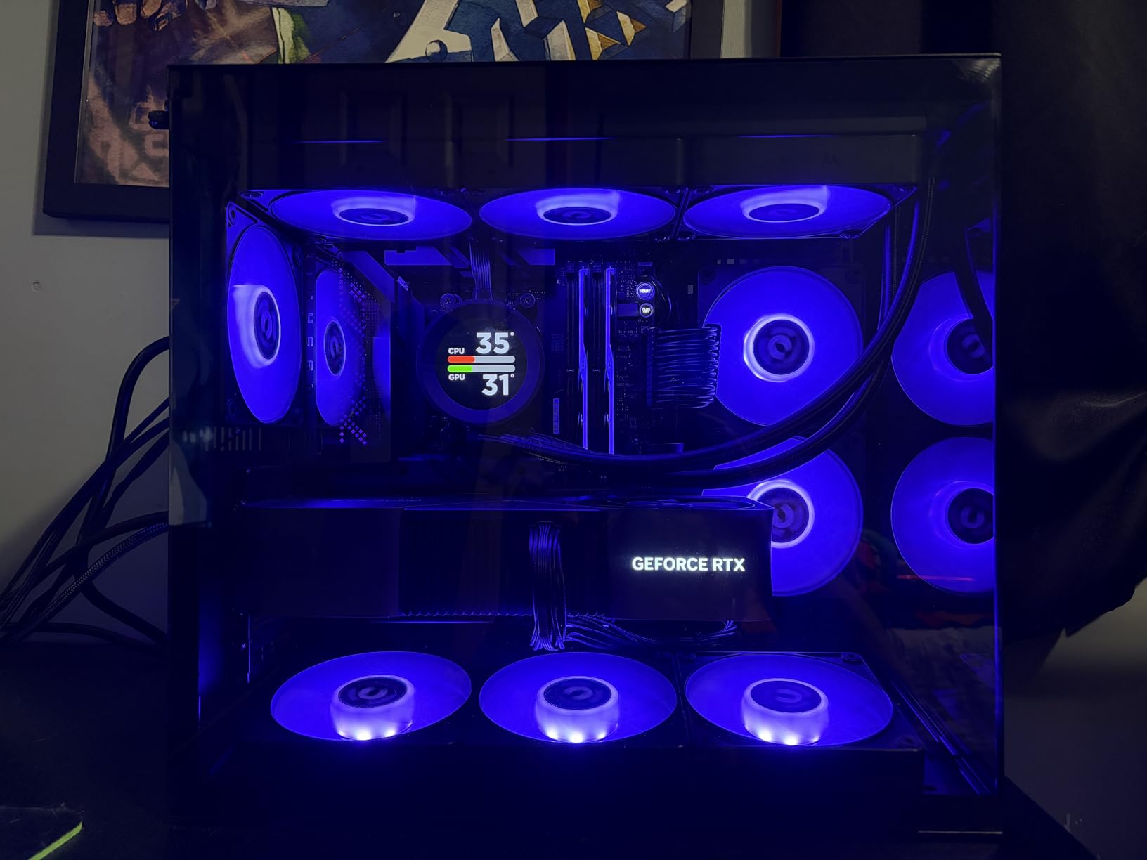 LIAN LI O11D MINI V2 | Compact ATX Mid-Tower Airflow Computer Case | Panoramic View | Fully Ventilated Airflow | Adjustable I/O | Pillar-Less | Cable Management | Black (O11DMIV2X) customer photo 2