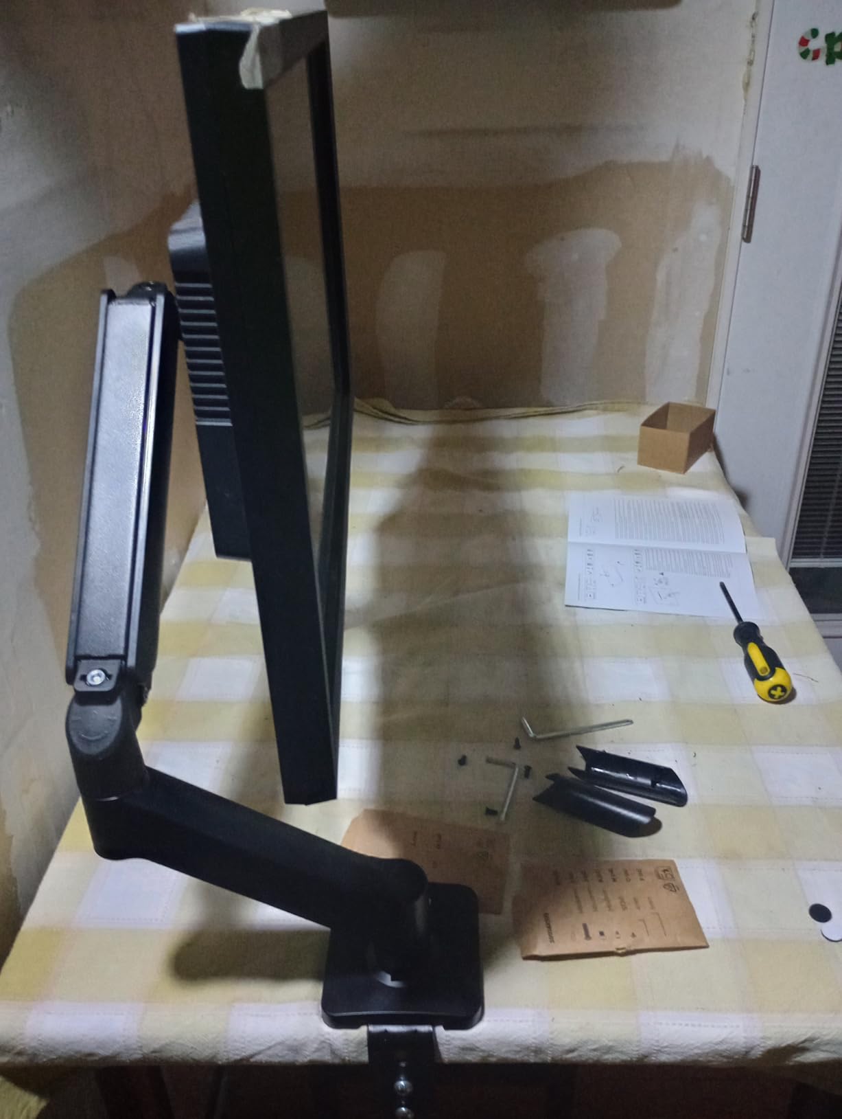 Fellowes Everyday Plus Dual Gas Spring Monitor Arm Holds Two Screens up to 32 inch Weighing 4.4-19.84 lbs ea, Height Adjusting, Tilt, Swivel, Rotate, VESA 75/100, Clamp or Grommet Mount, Cable Management customer photo 2
