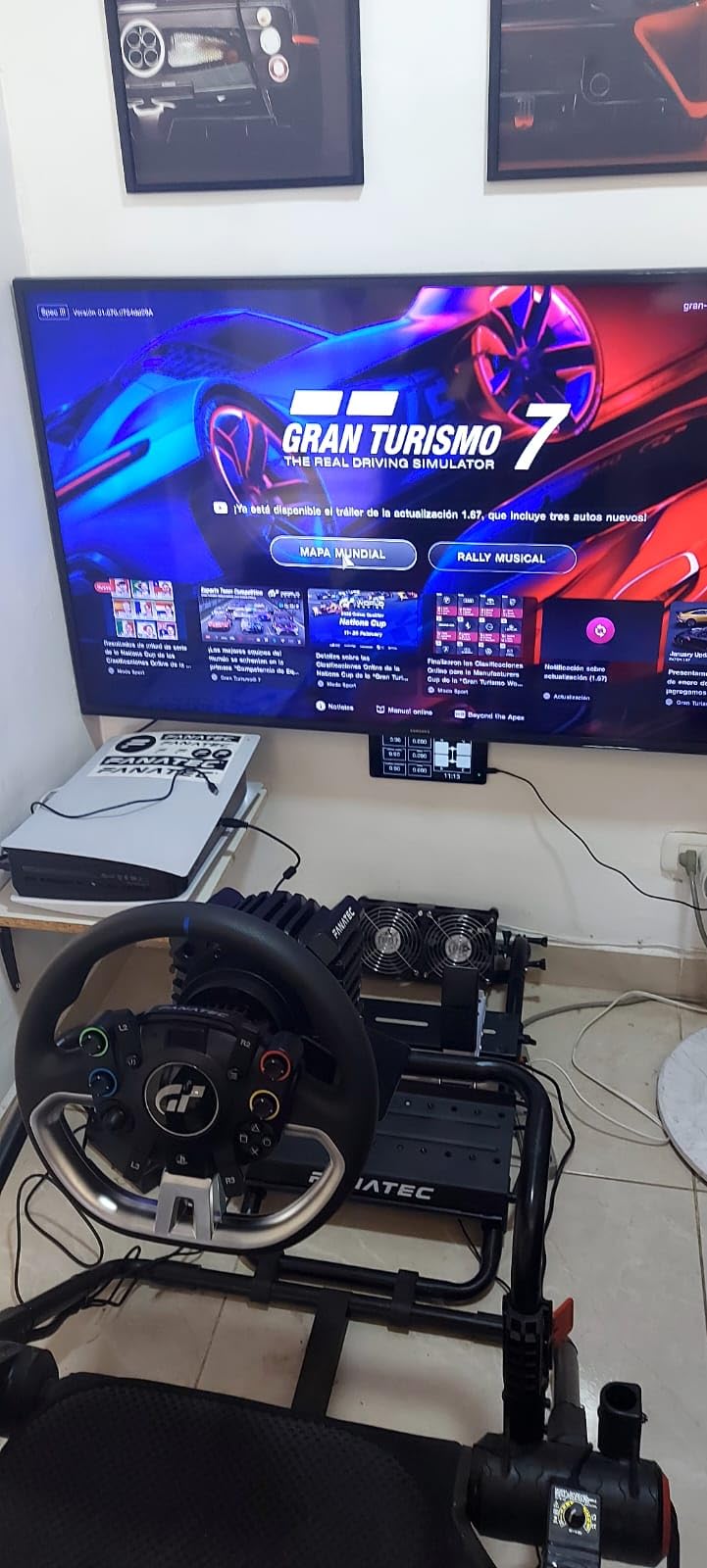 Fanatec Officially Licensed Gran Turismo DD Pro PlayStation Sim Racing Steering Wheel, Base and Pedals - 5 Nm FluxBarrier Direct Drive customer photo 1
